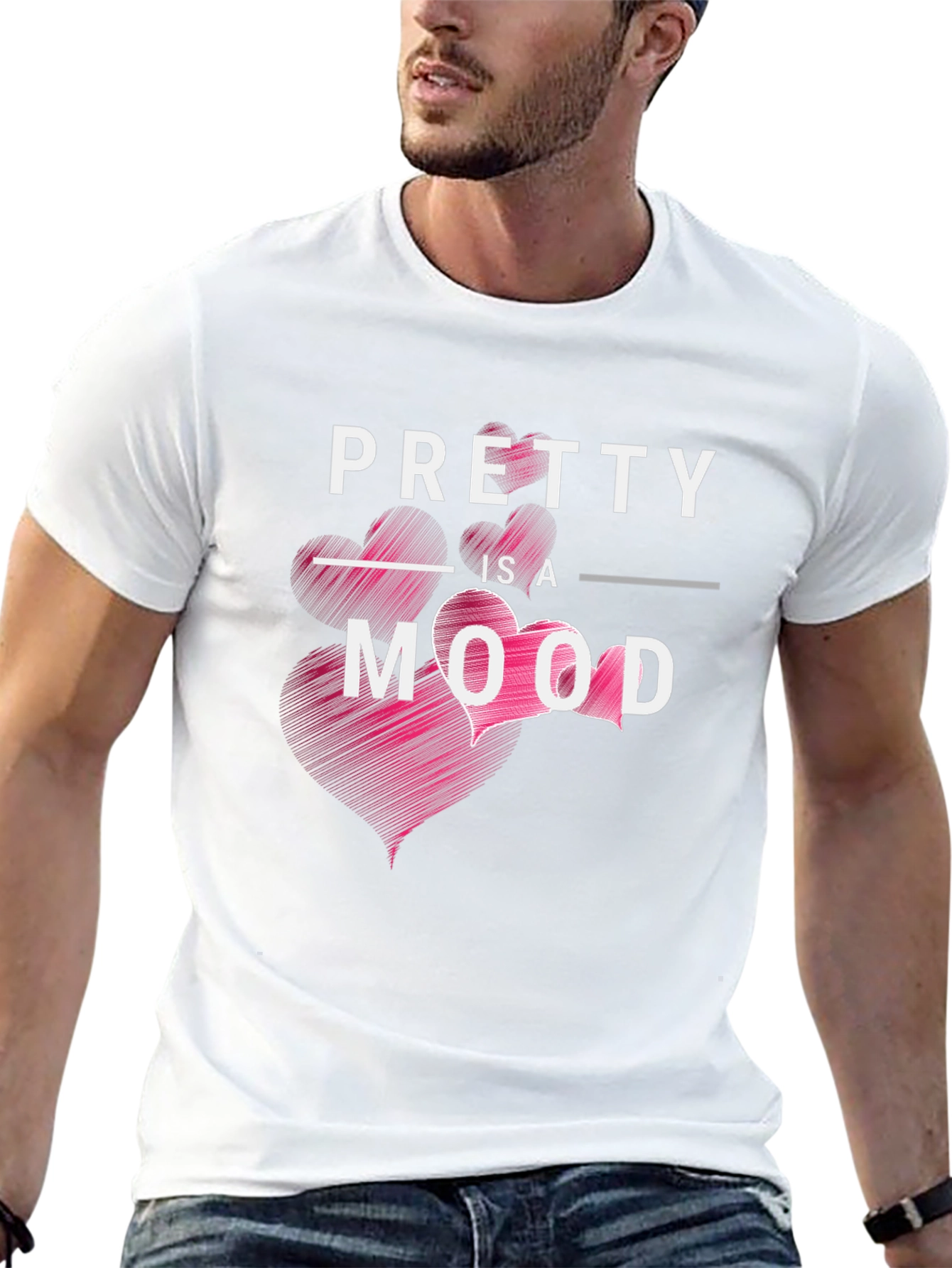 Pretty is a Mood Graphic Tee Shirt