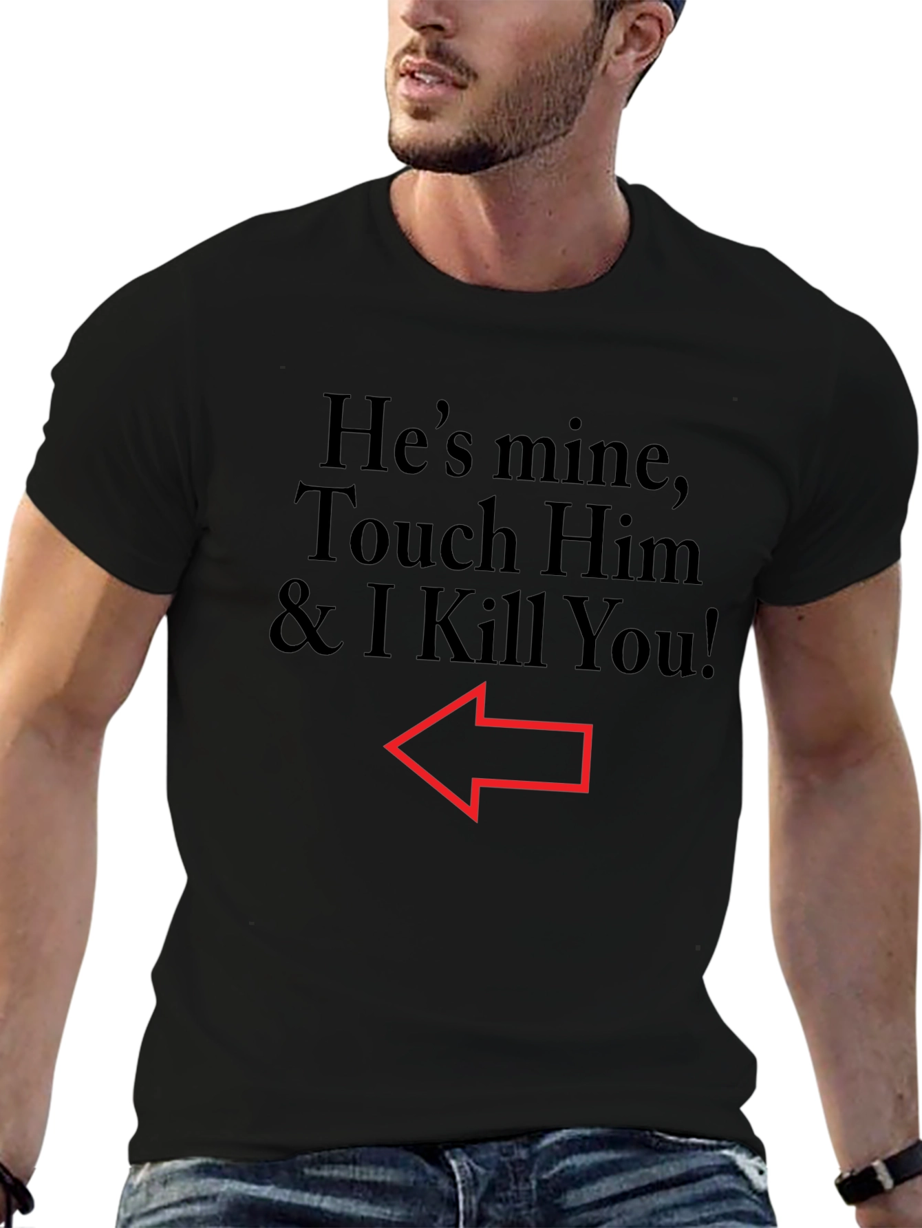 Hes Mine T-Shirt Funny Warning Tee