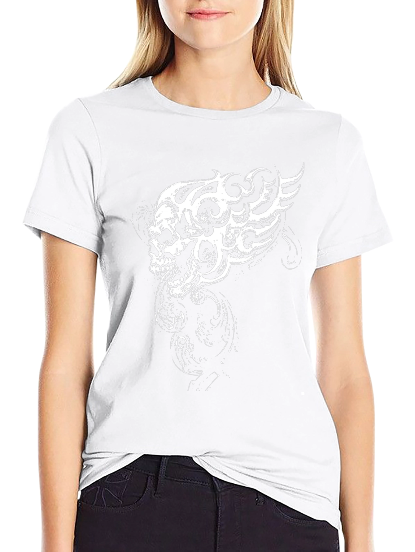 Skull Fire Graphic Tee - Rocker Style T-Shirt