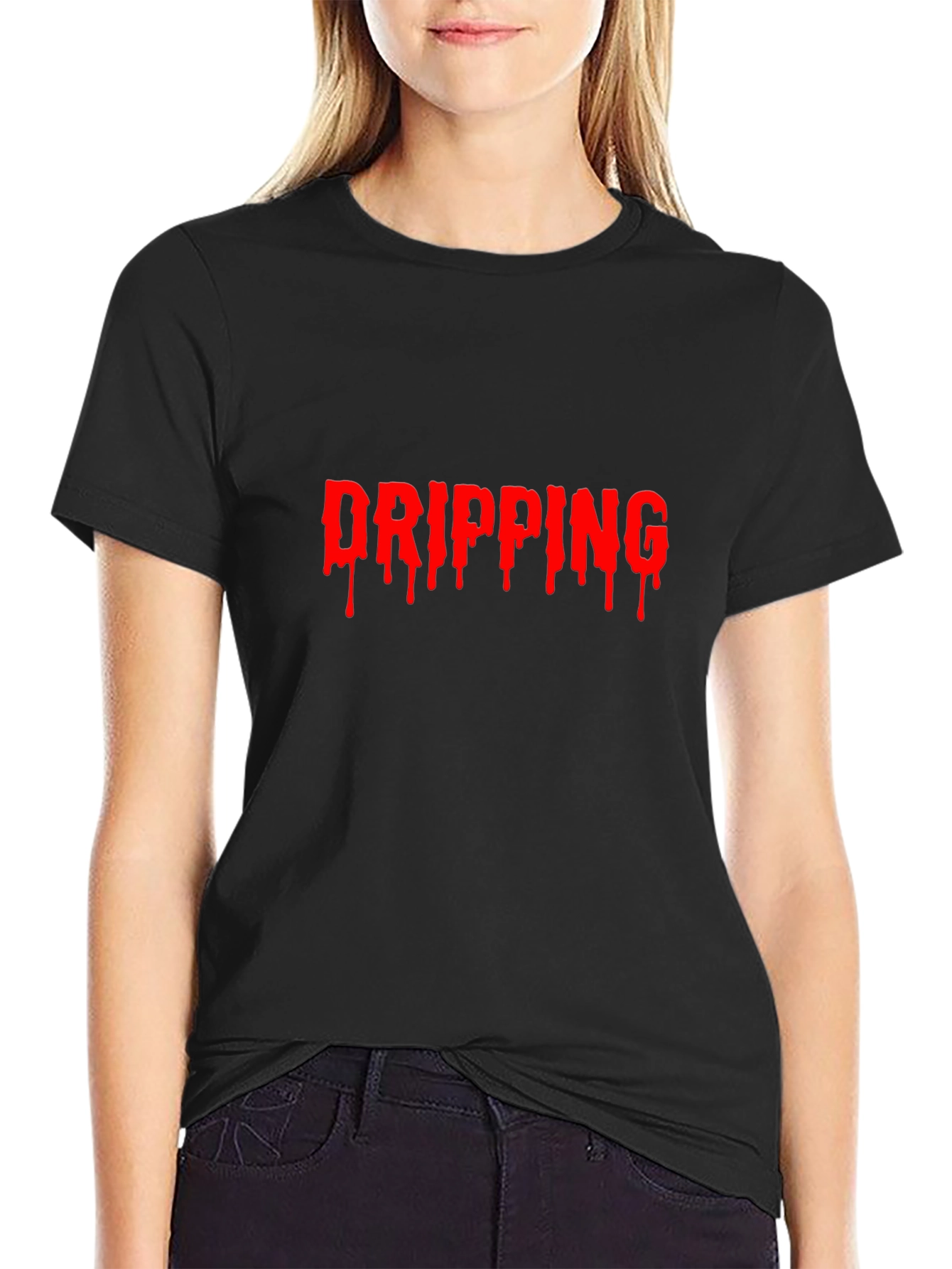 Dripping Graphic T-Shirt - Edgy Style