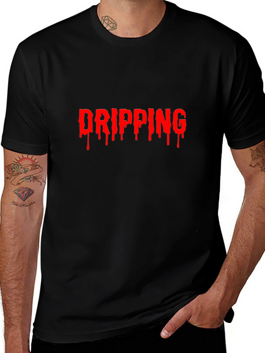 Dripping Graphic T-Shirt - Edgy Style