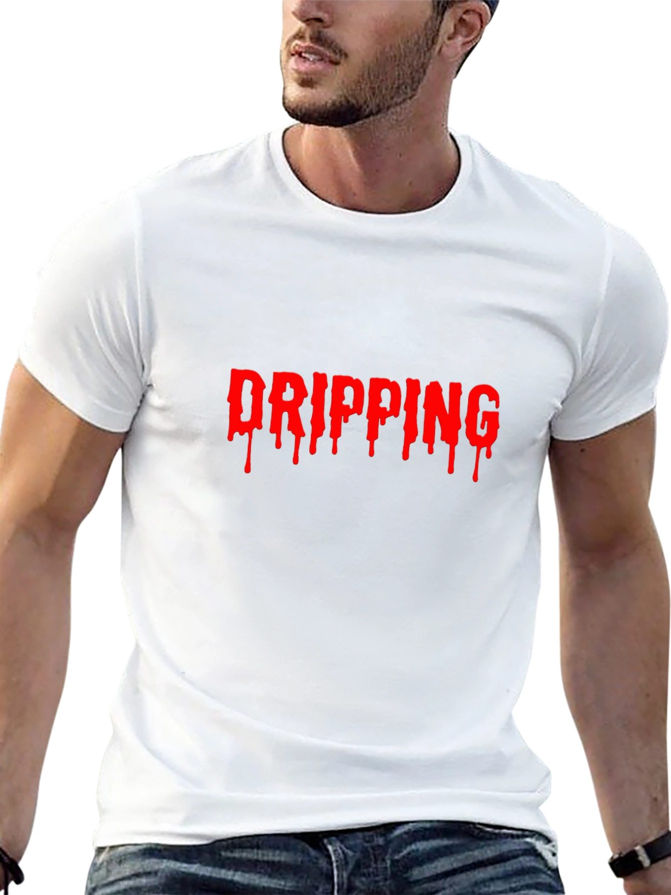 Dripping Graphic T-Shirt - Edgy Style