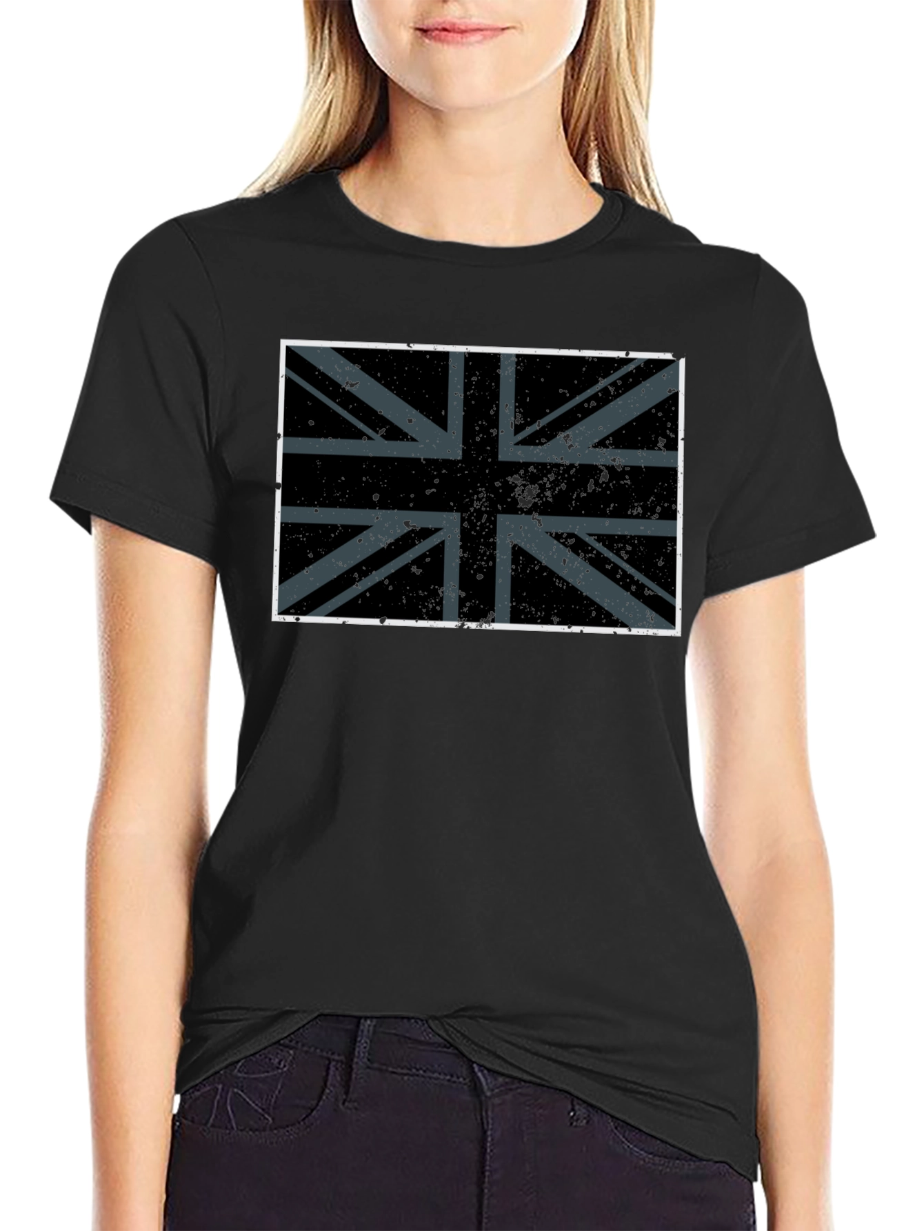 Union Jack Graphic Tee - Black T-Shirt
