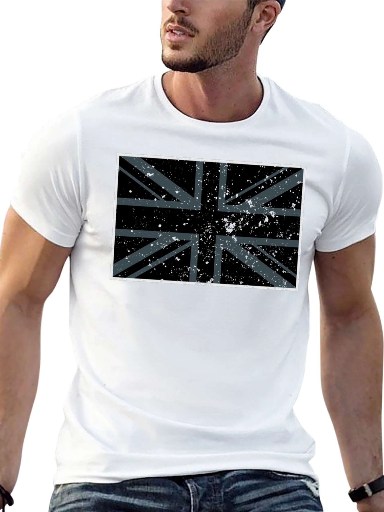 Union Jack Graphic Tee - Black T-Shirt