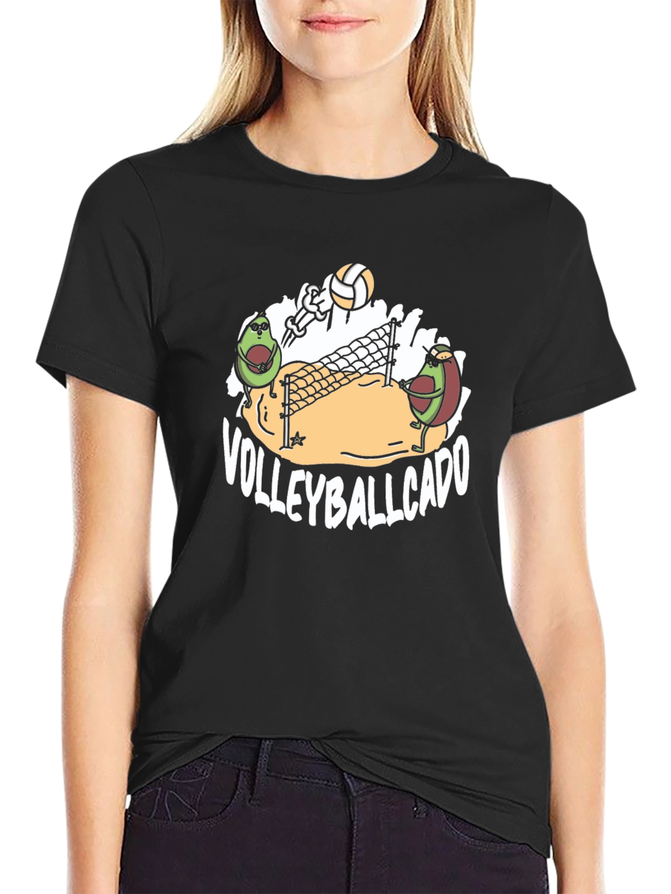 Volleyballcado T-Shirt - Avocado Volleyball Tee