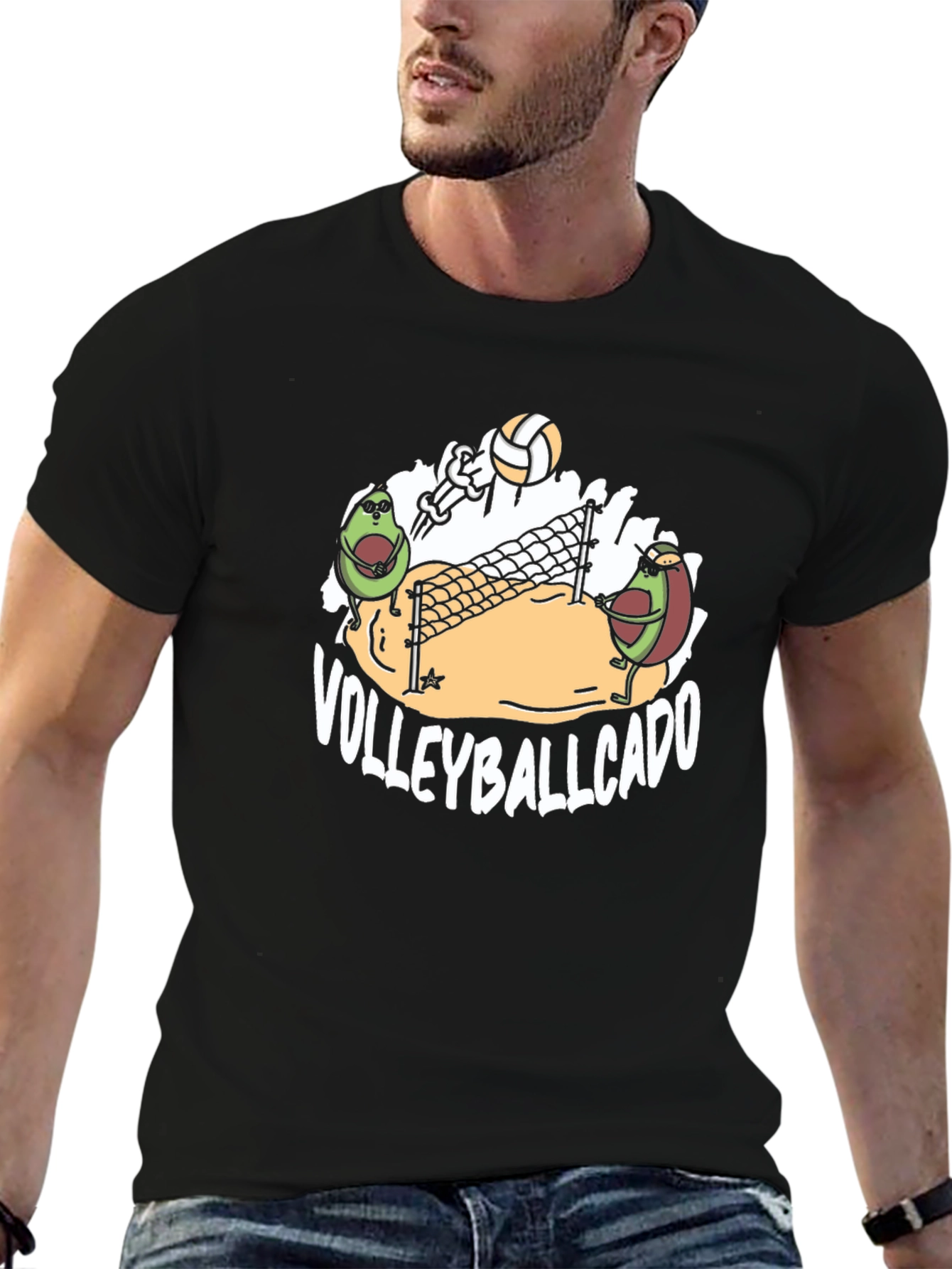 Volleyballcado T-Shirt - Avocado Volleyball Tee