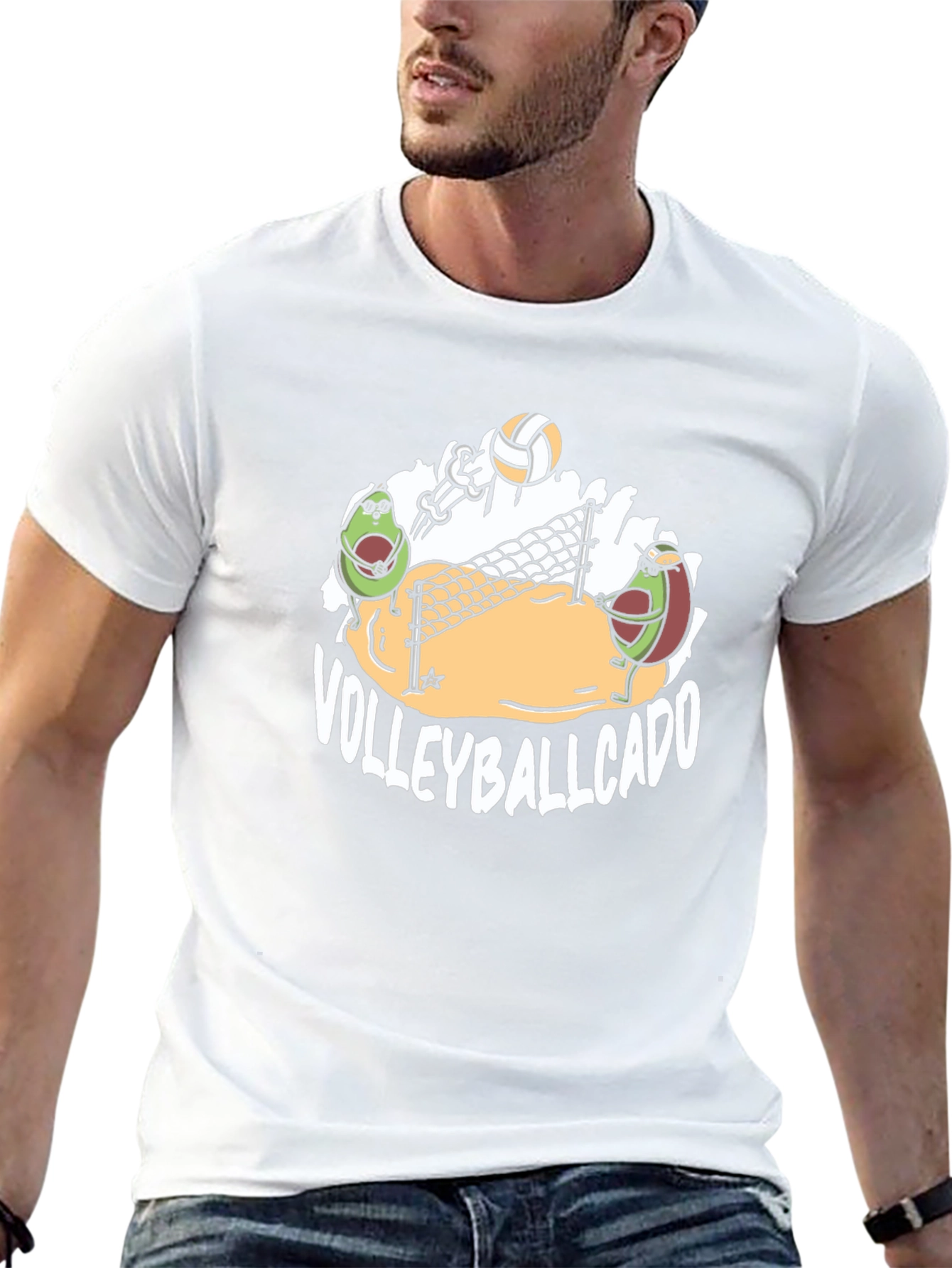 Volleyballcado T-Shirt - Avocado Volleyball Tee