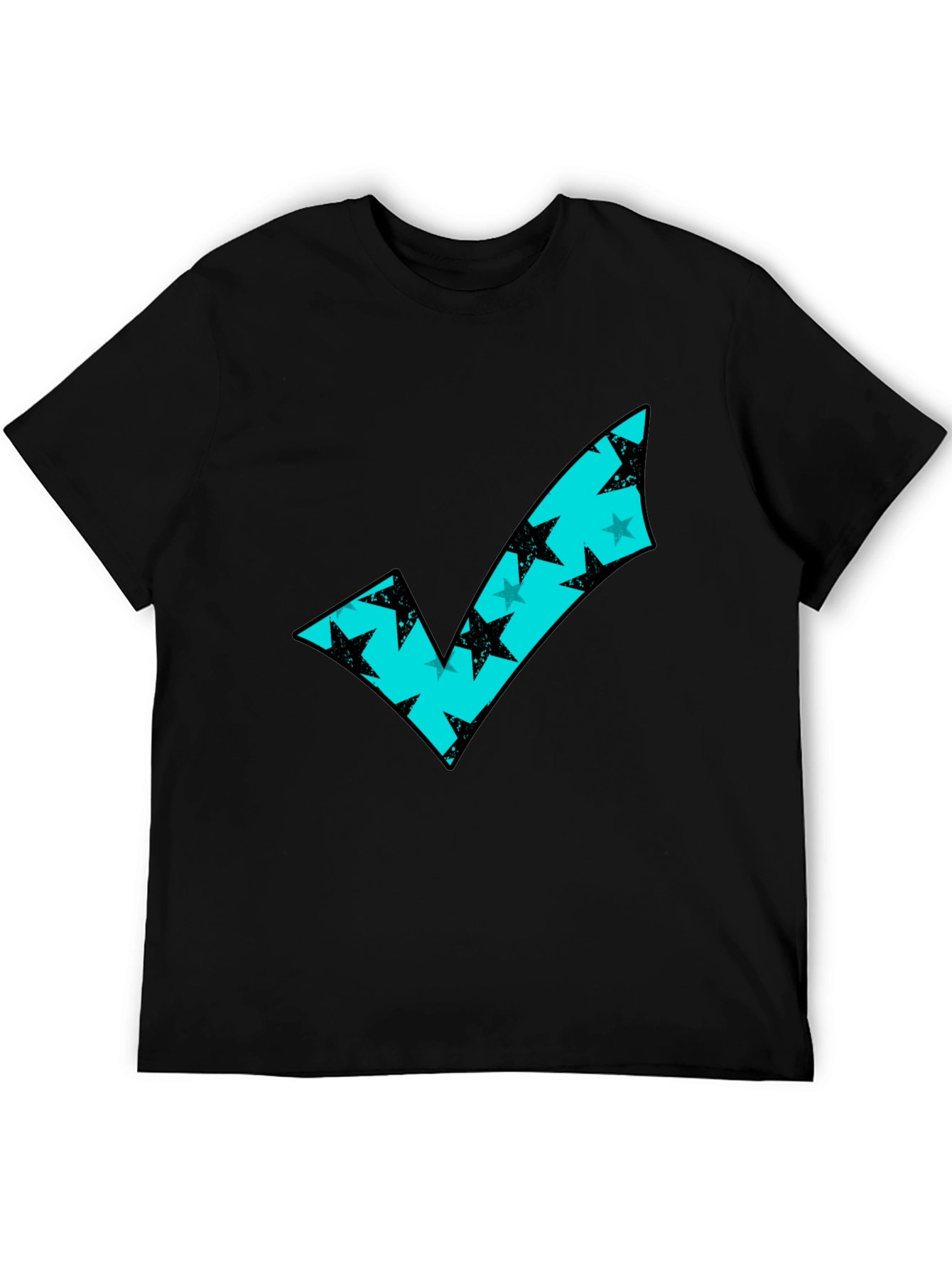 Modern Check Mark Tee - Stylish Graphic T-Shirt