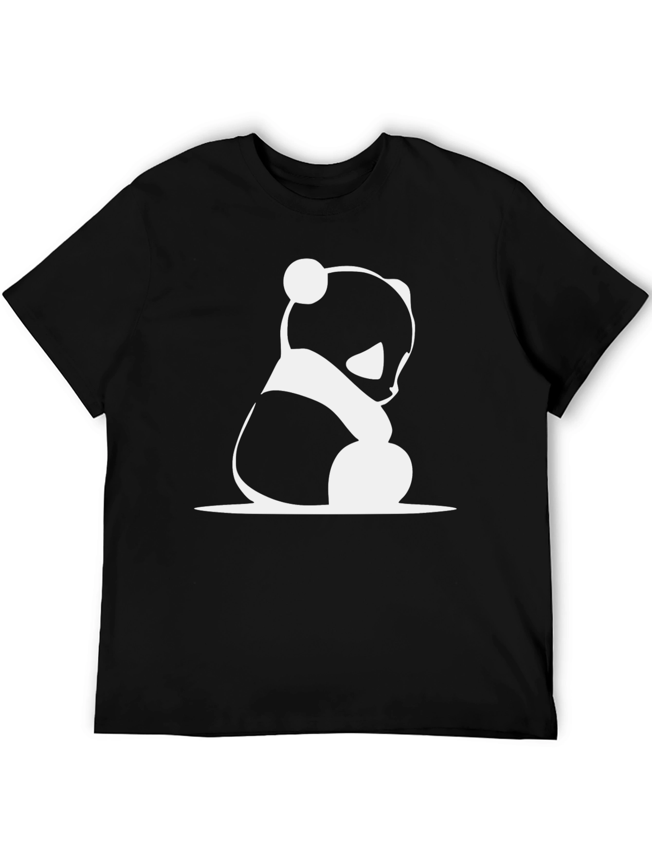 Cool Panda Graphic Black T-Shirt