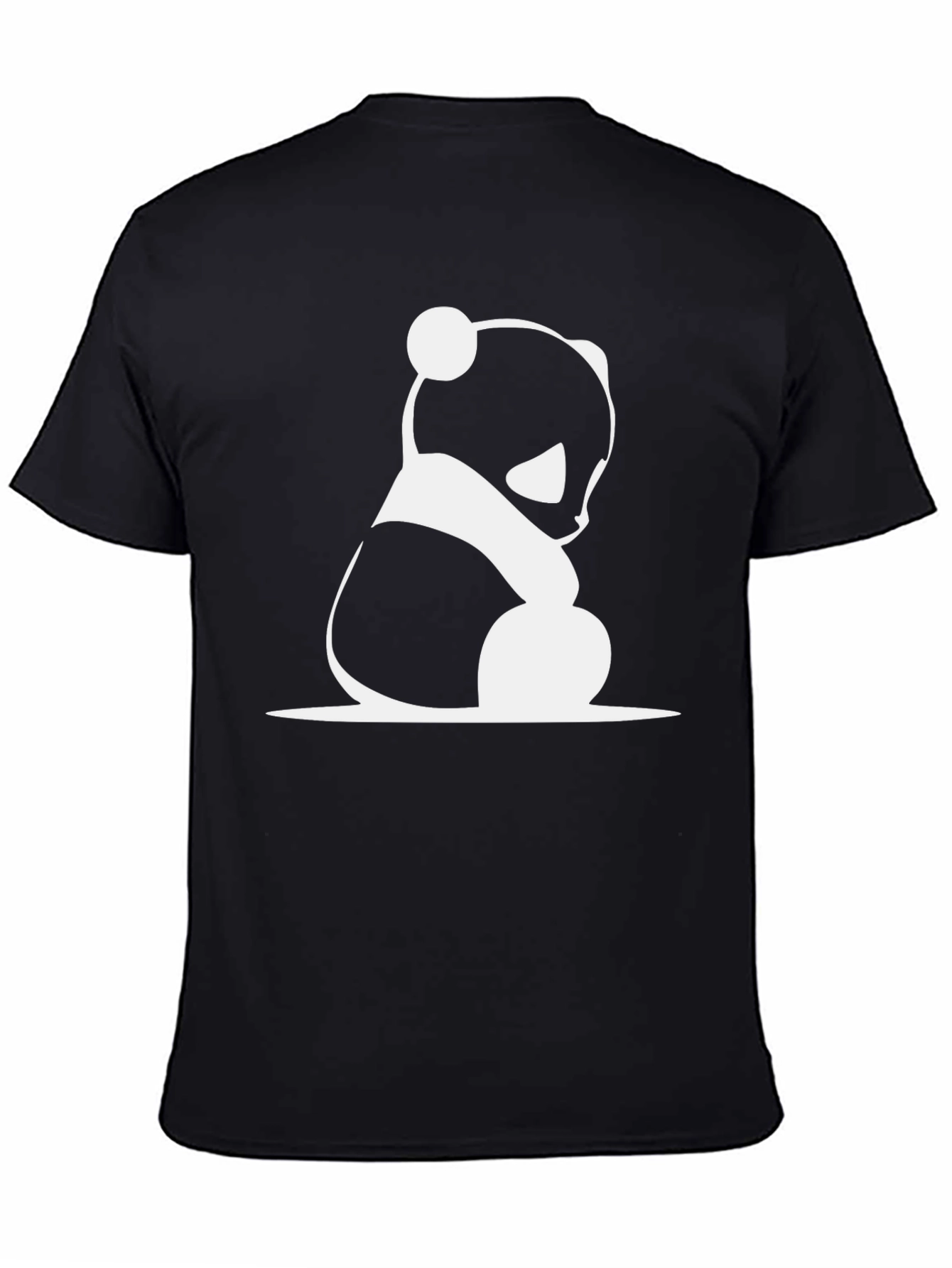 Cool Panda Graphic Black T-Shirt