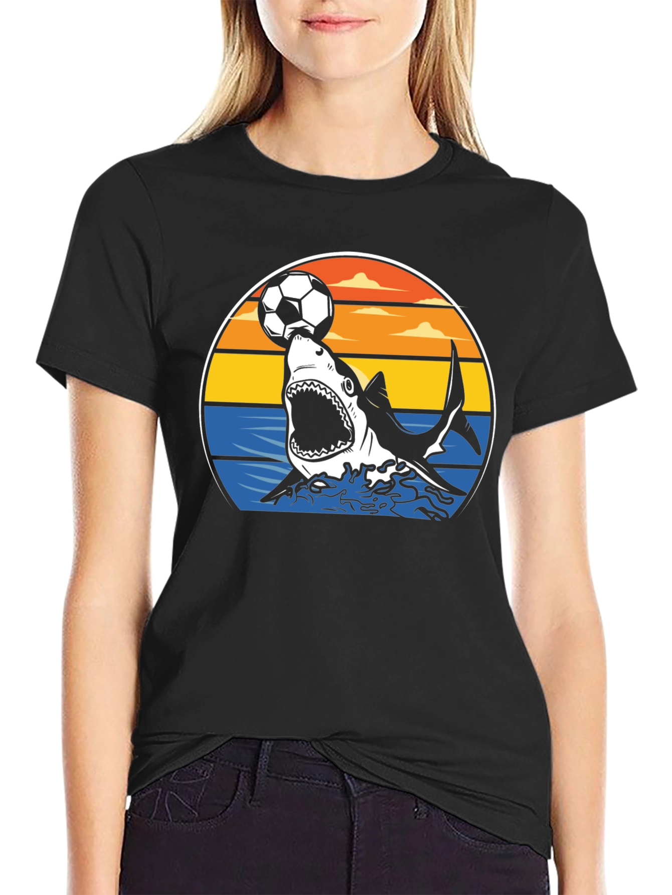 Shark Soccer T-Shirt - Ocean Sport