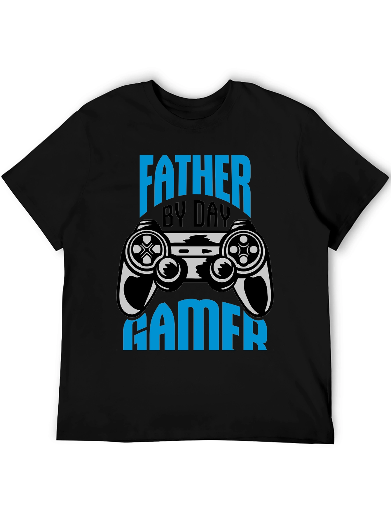 Father By Day Gamer Black T-Shirt