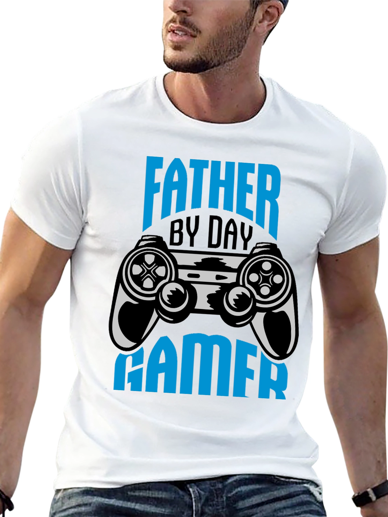 Father By Day Gamer Black T-Shirt