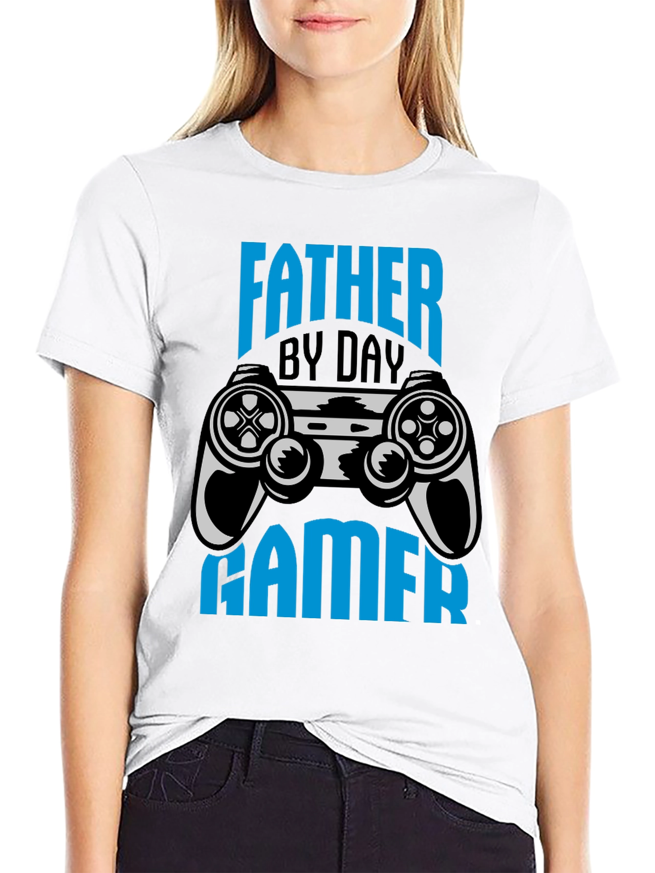 Father By Day Gamer Black T-Shirt