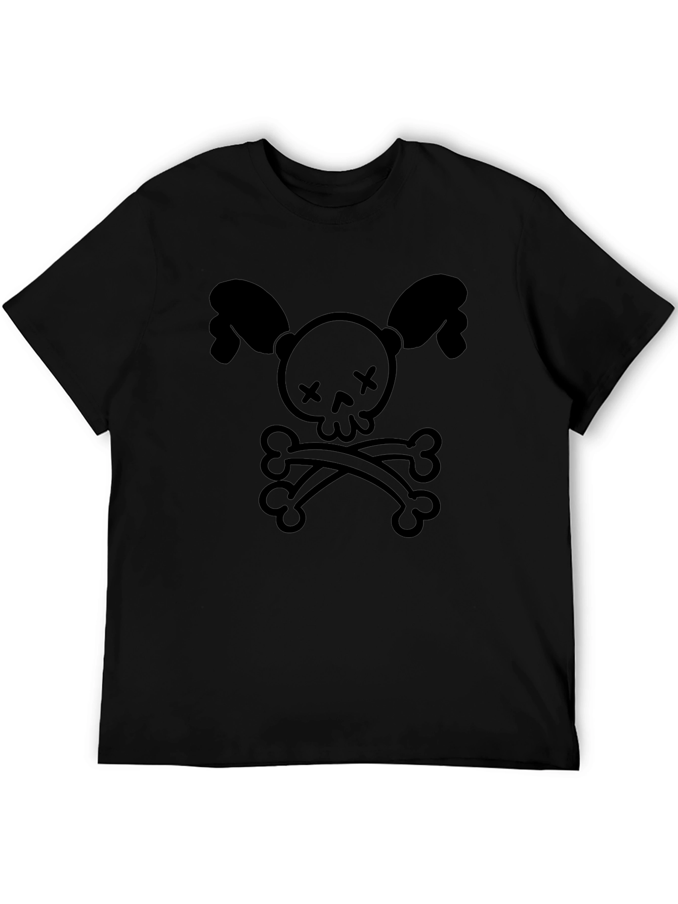 Cute Skull & Crossbones Black T-Shirt