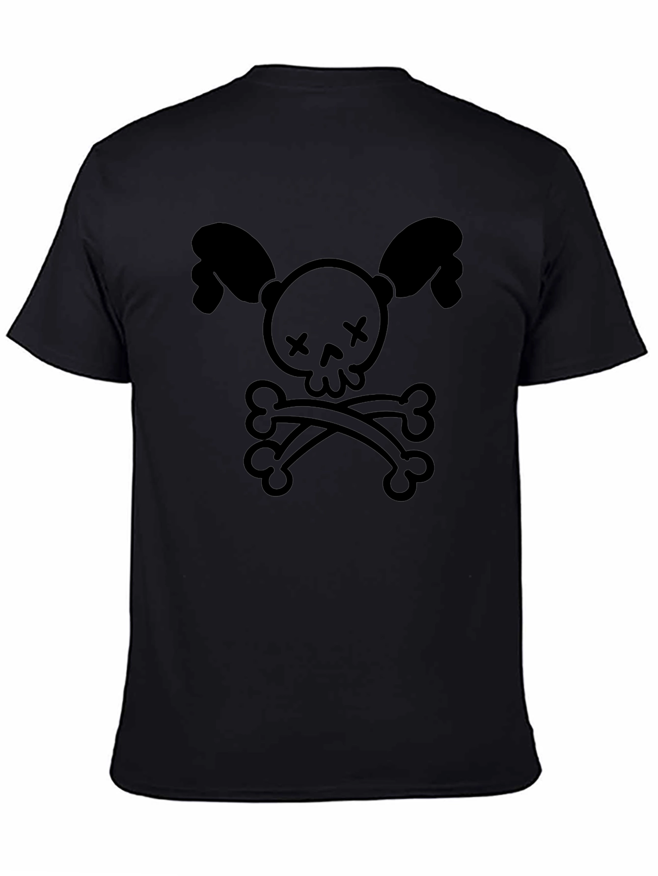 Cute Skull & Crossbones Black T-Shirt