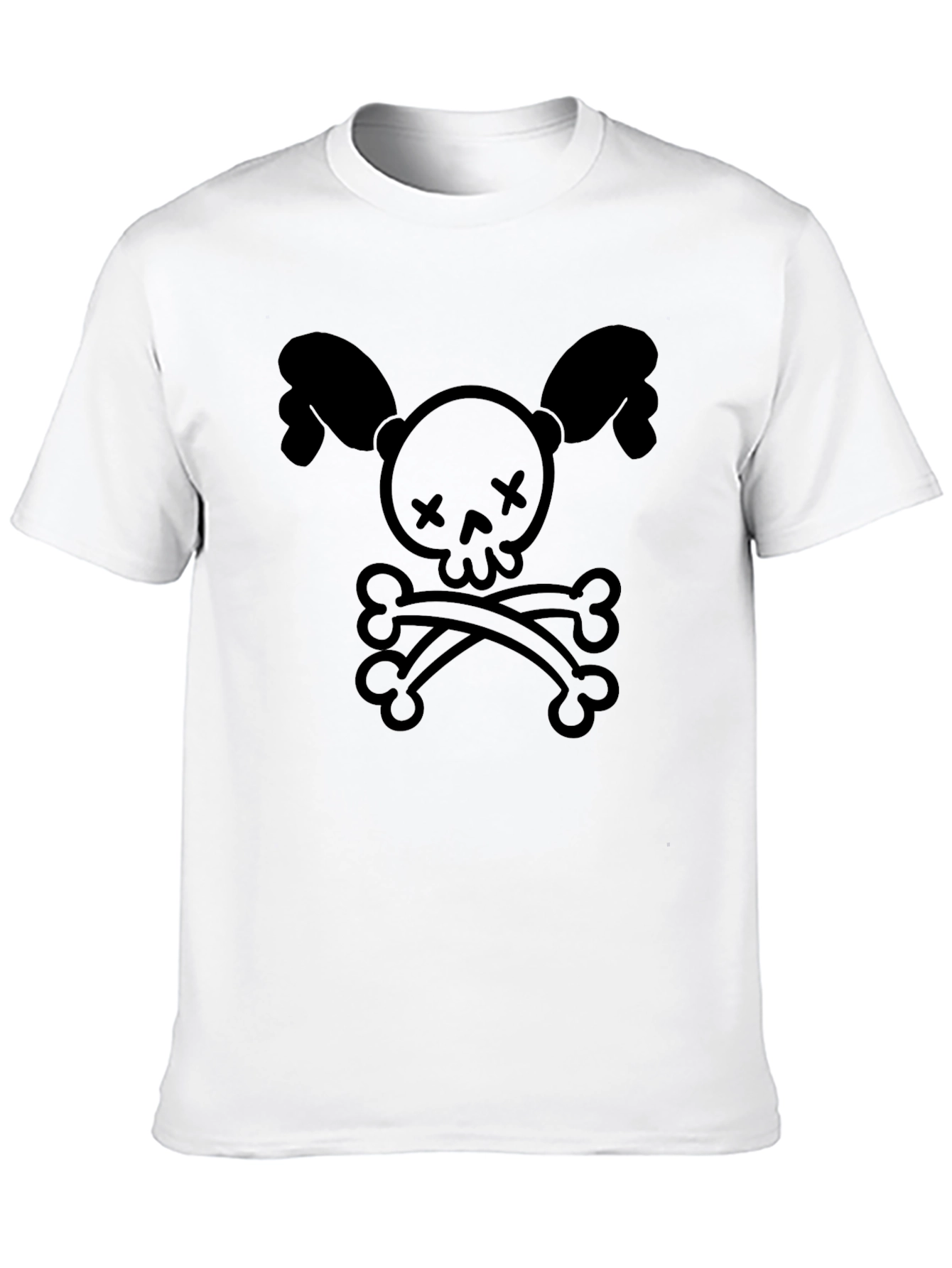 Cute Skull & Crossbones Black T-Shirt