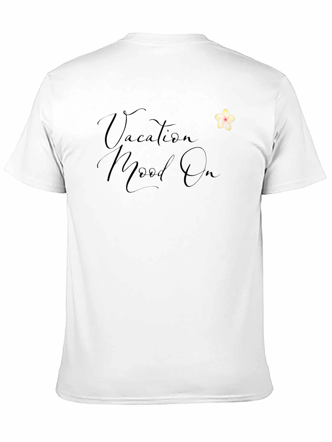 Vacation Mood On Black T-Shirt