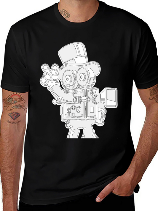 Retro Camera T-Shirt - Peace Out Film Lovers!