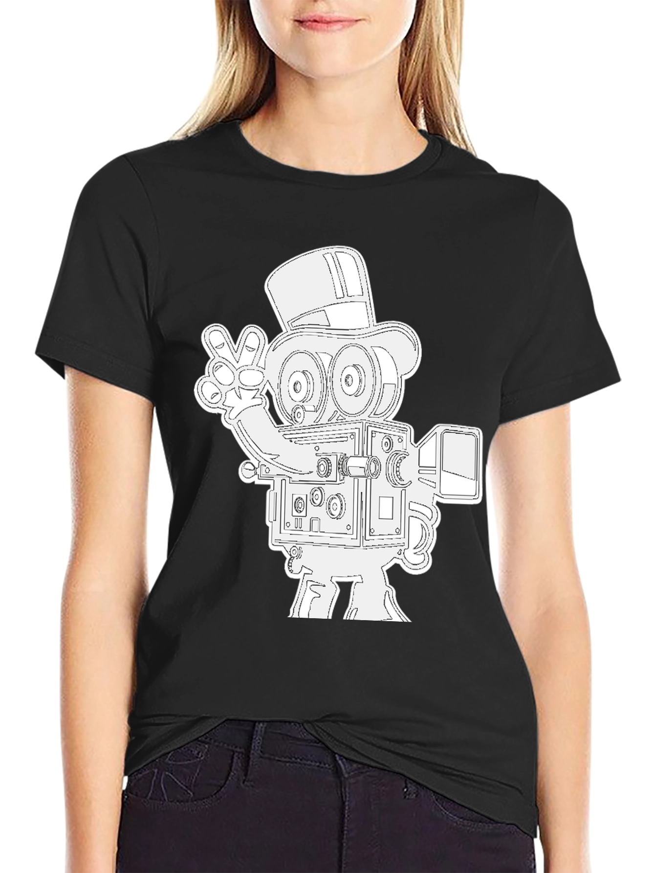 Retro Camera T-Shirt - Peace Out Film Lovers!