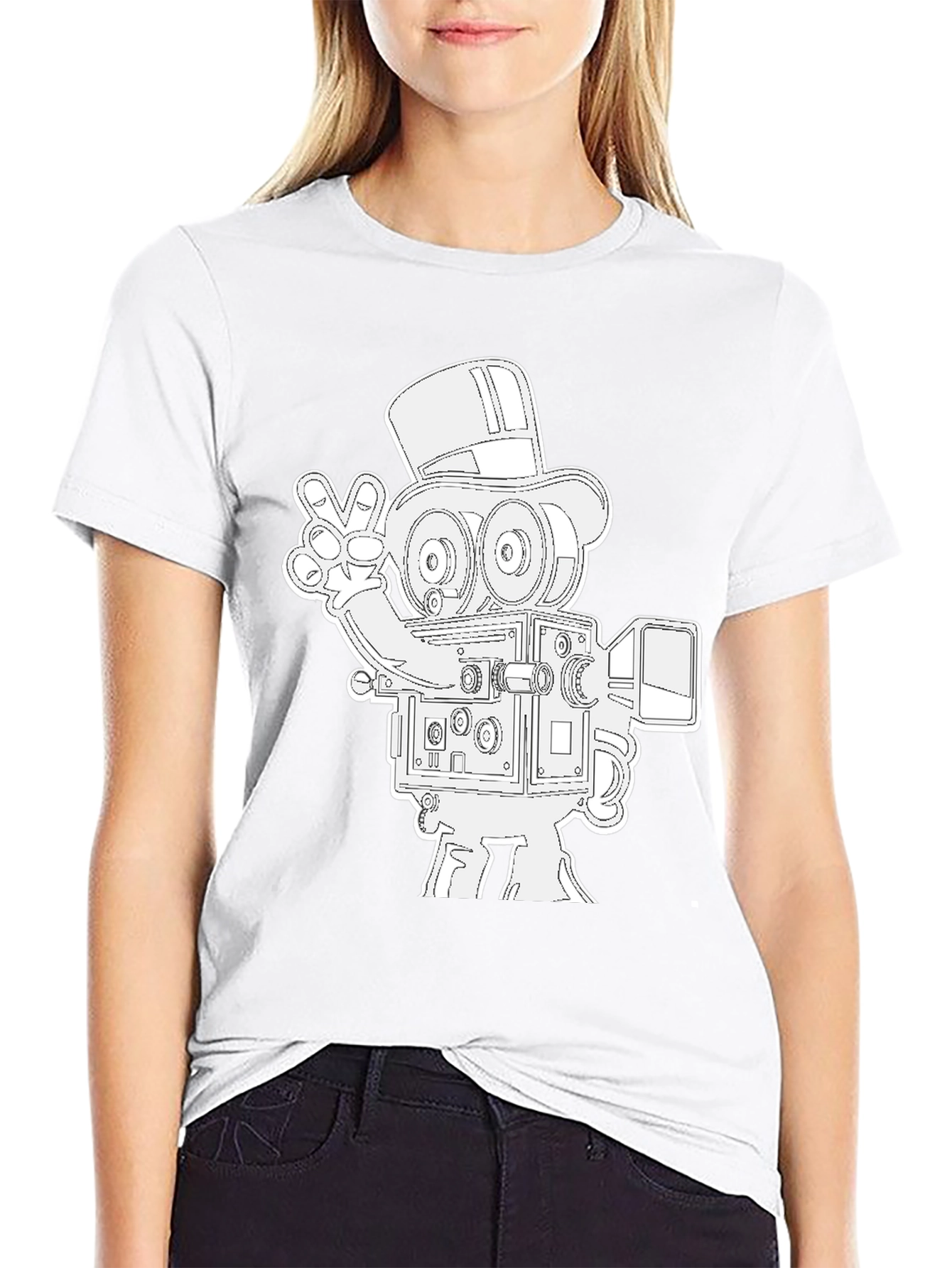Retro Camera T-Shirt - Peace Out Film Lovers!