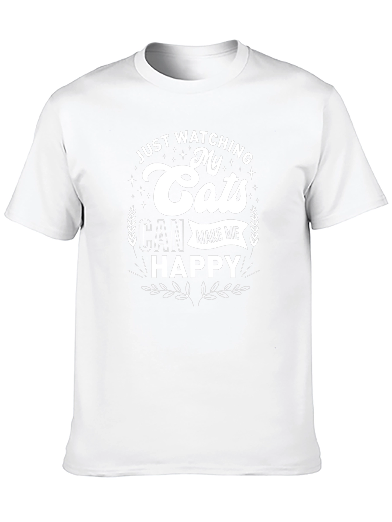 Just Watching My Cats Can Make Me Happy T-Shirt