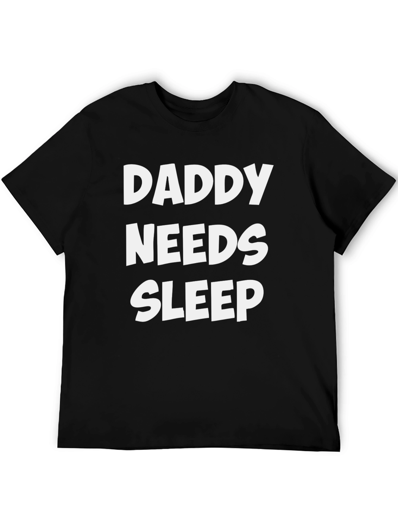 Daddy Needs Sleep Black Graphic Tee