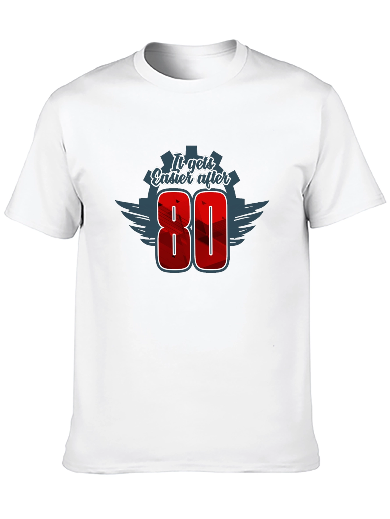 It Gets Easier After 80 - Mens Graphic Tee