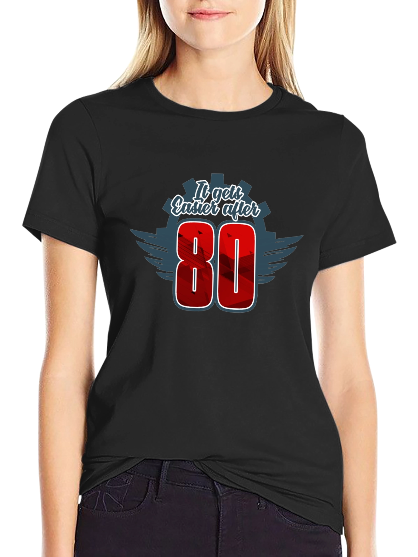 It Gets Easier After 80 - Mens Graphic Tee