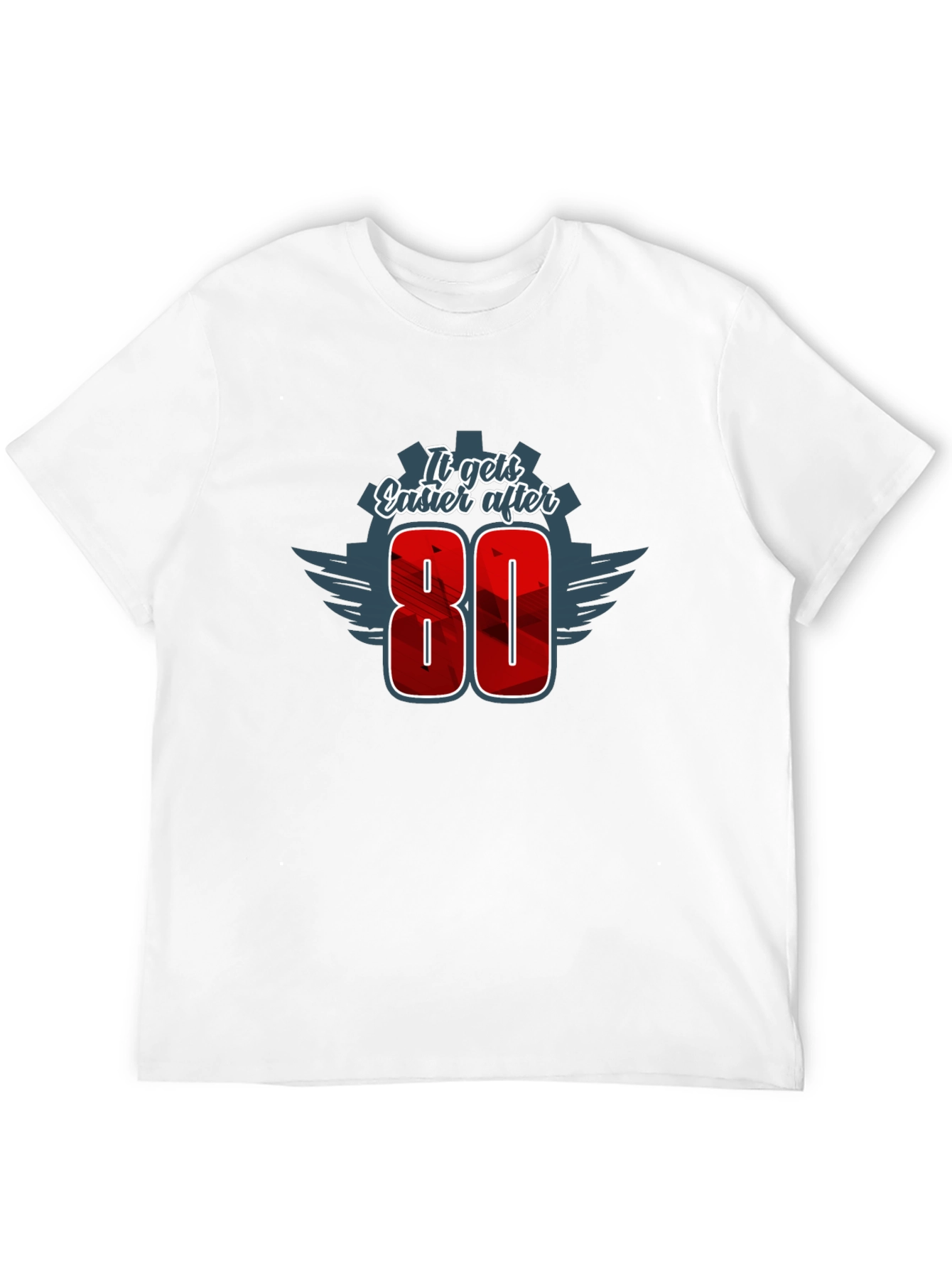 It Gets Easier After 80 - Mens Graphic Tee