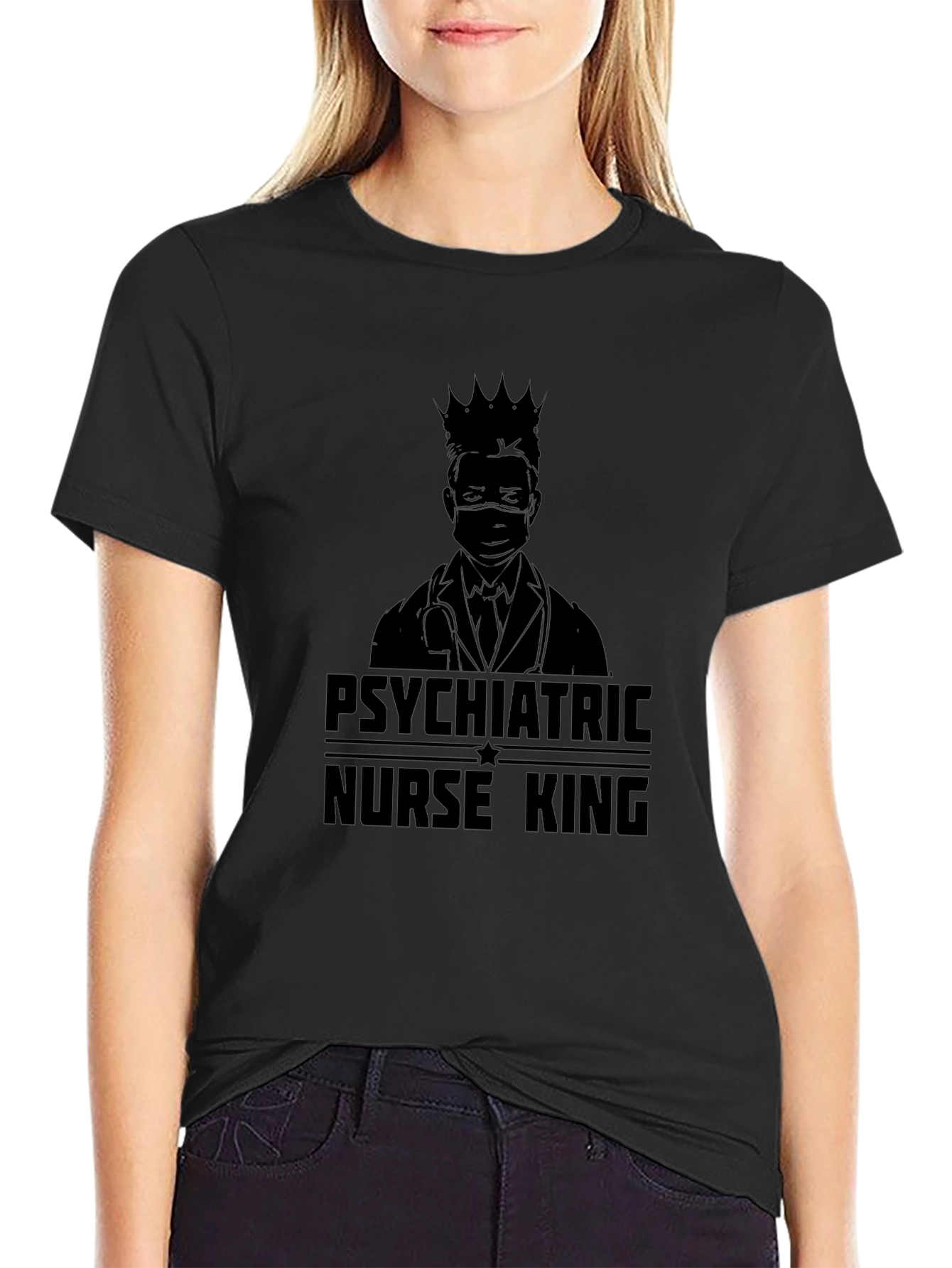 Psychiatric Nurse King T-Shirt