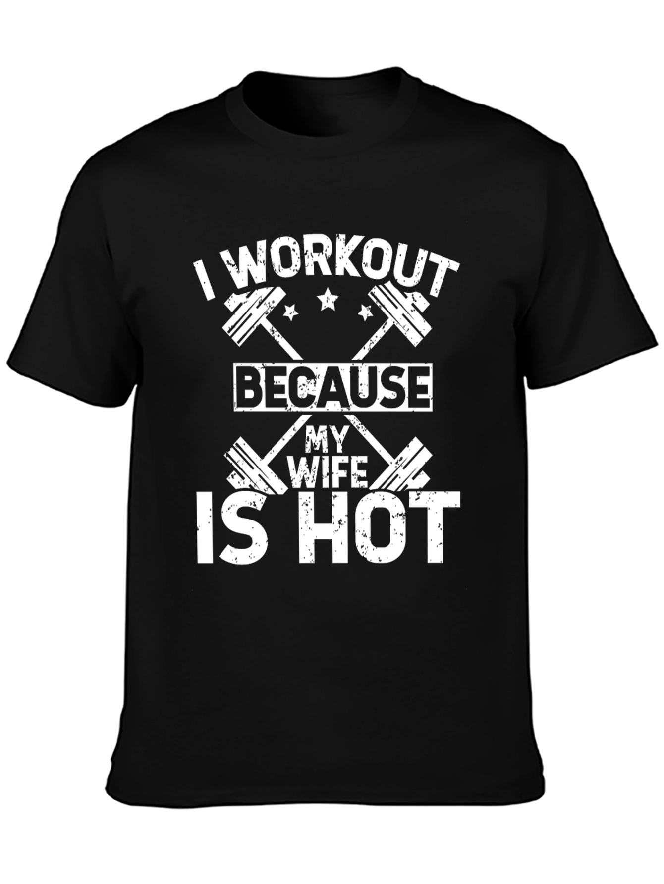 Workout Motivation Tee: Hot Wife Gym Shirt