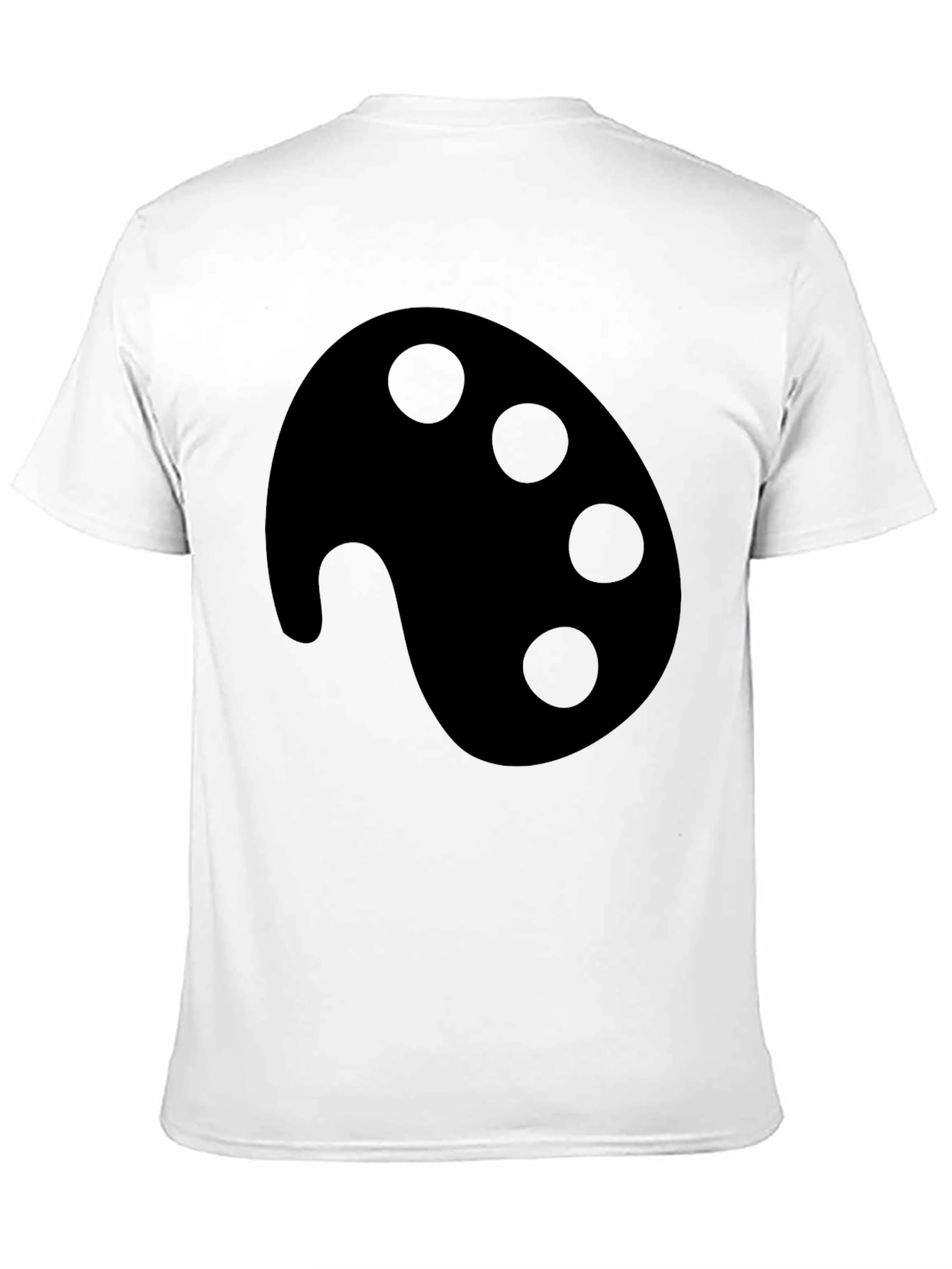 Artist Palette Graphic Tee - Black Cotton T-Shirt