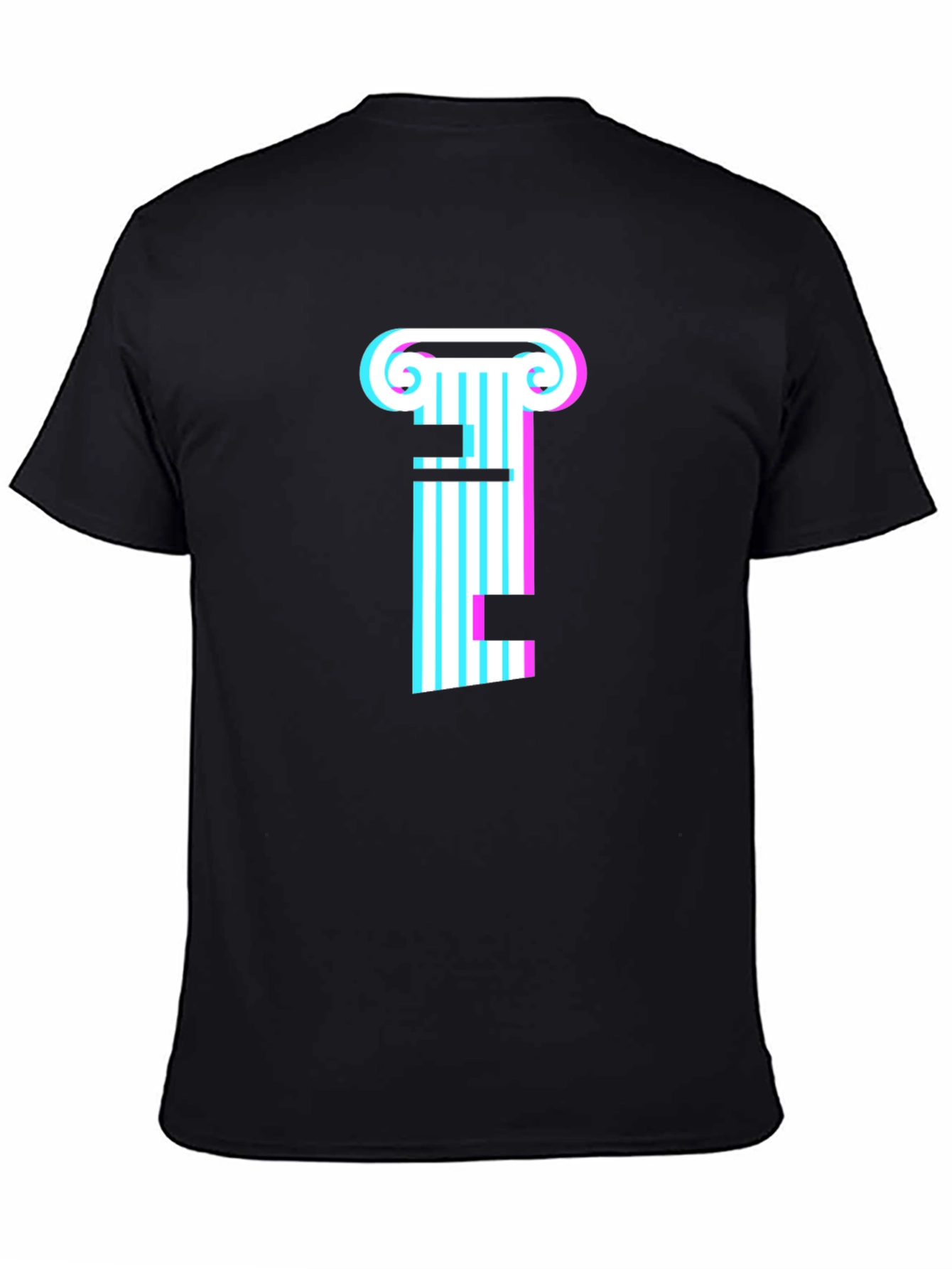 Retro Column Tee - Stylish Graphic T-Shirt