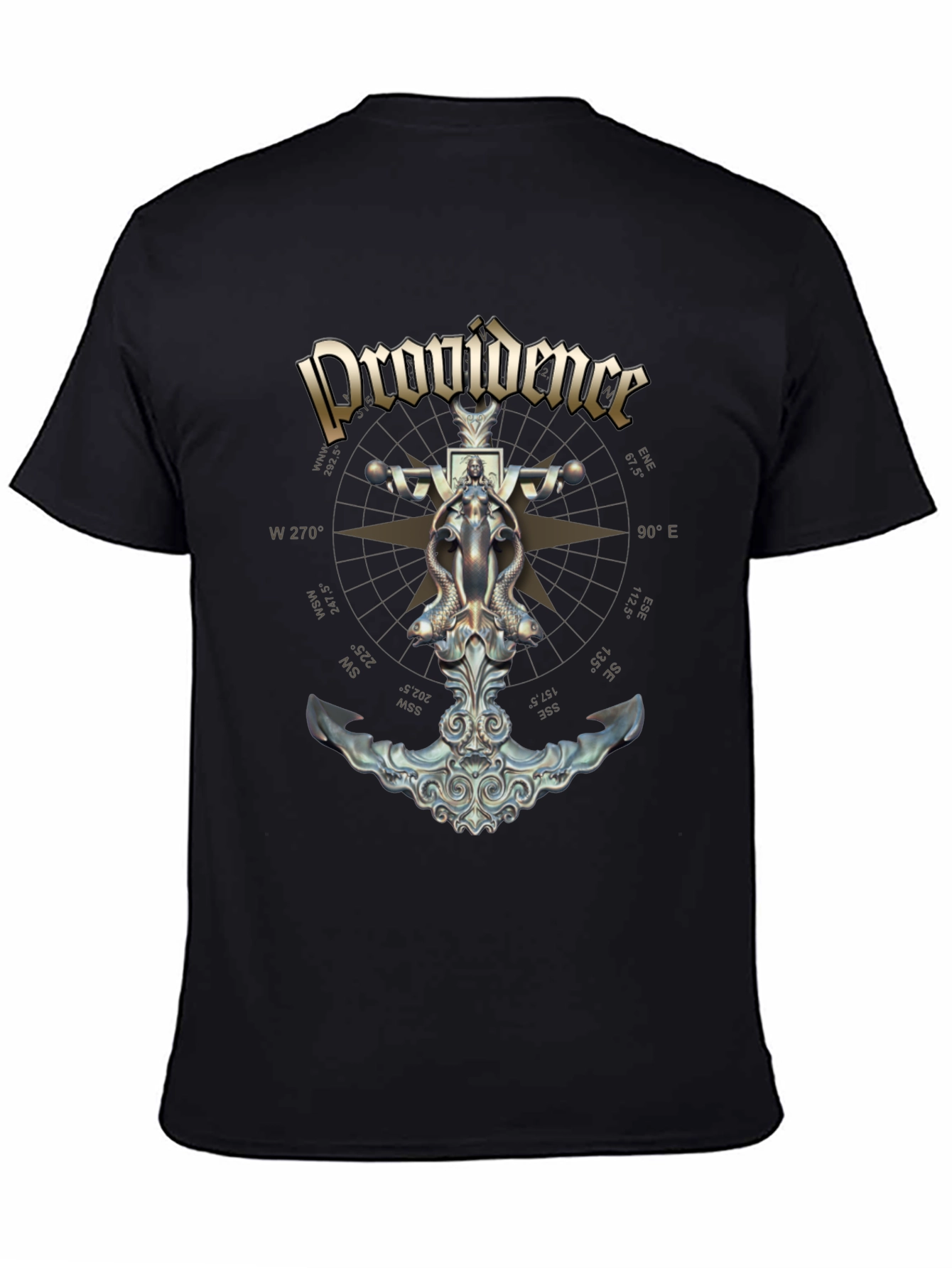 Providence Nautical Anchor Compass Rose Graphic Tee