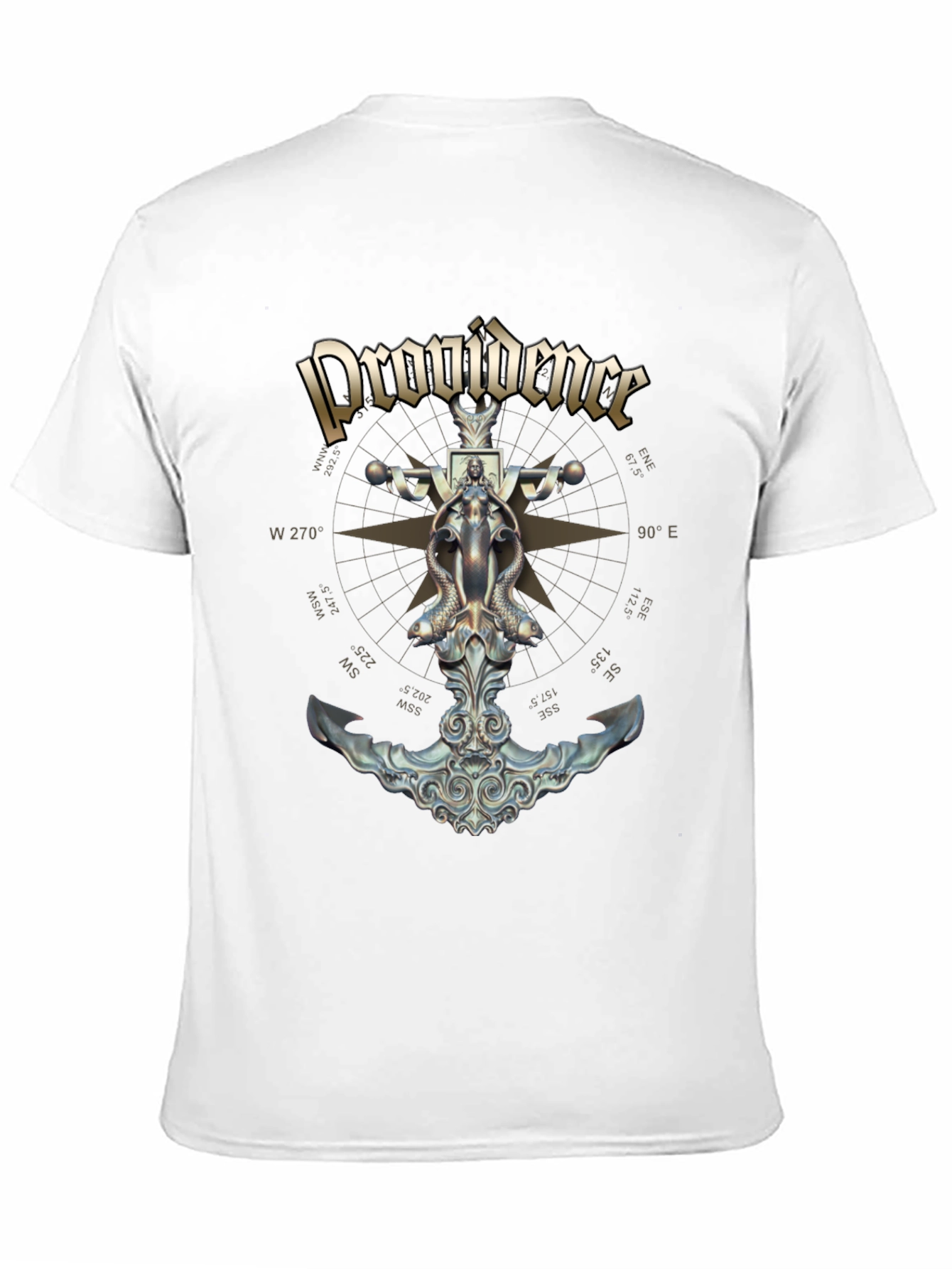 Providence Nautical Anchor Compass Rose Graphic Tee