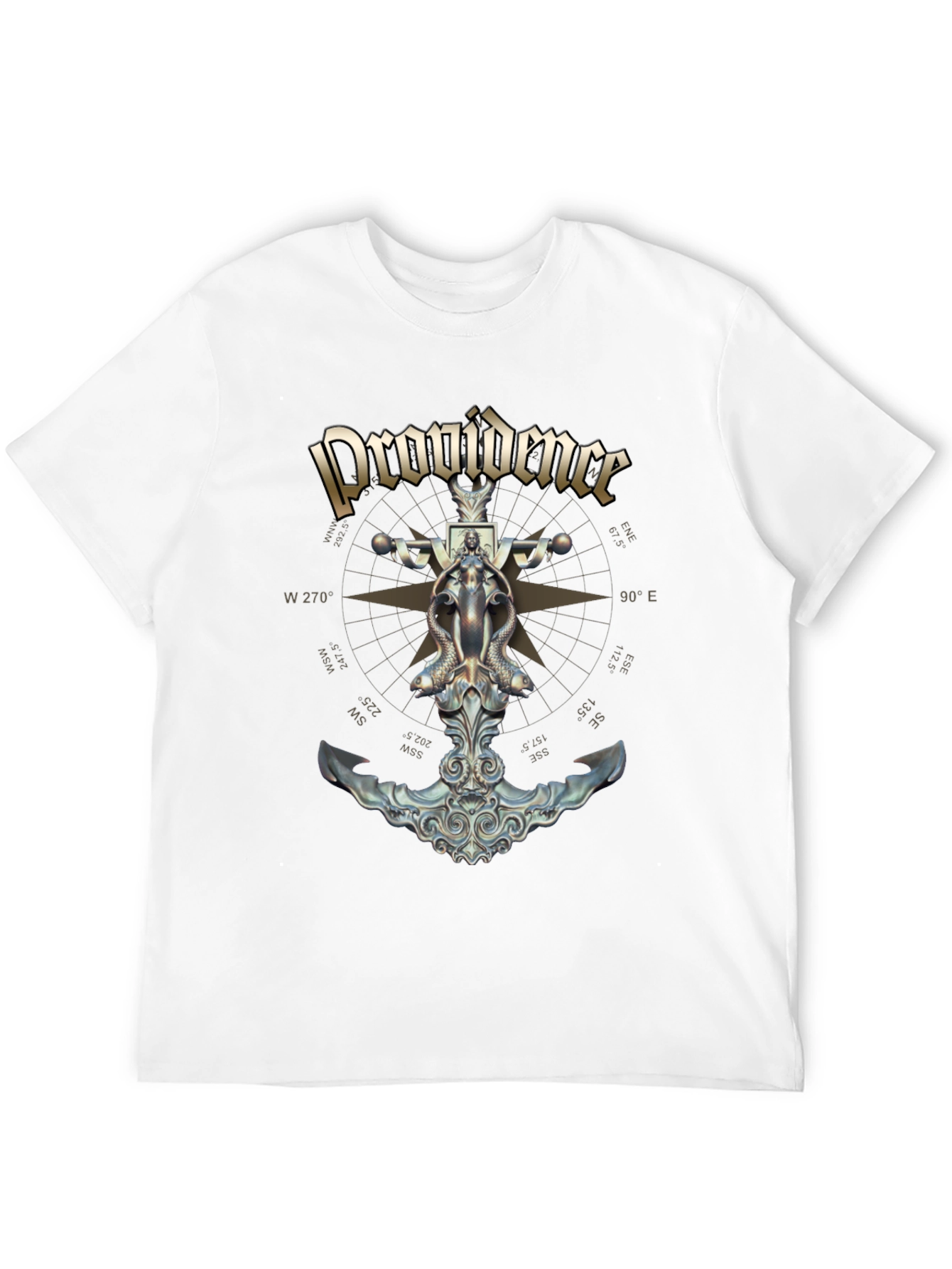 Providence Nautical Anchor Compass Rose Graphic Tee