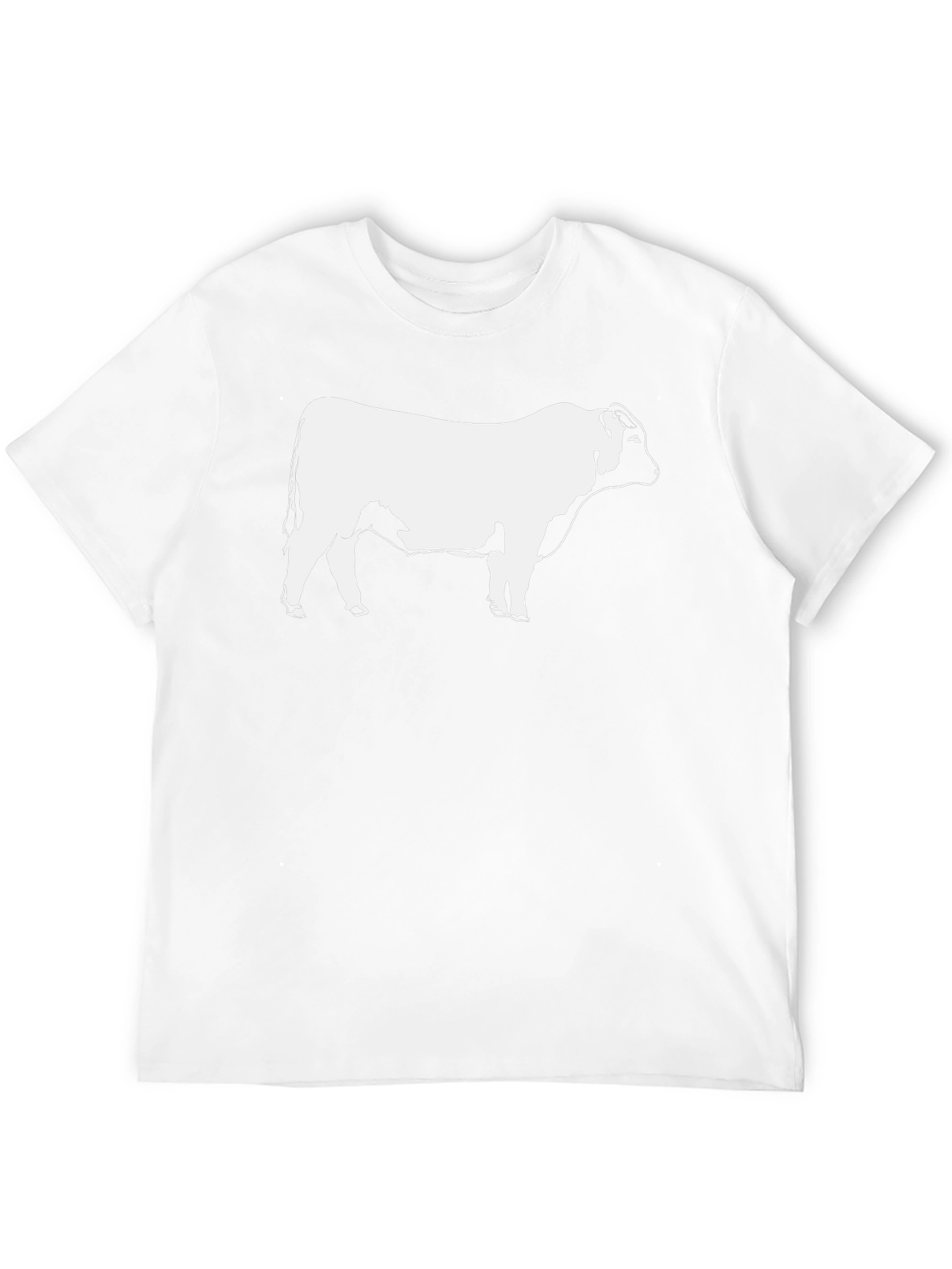 Bull Graphic T-Shirt - Black Short Sleeve Casual
