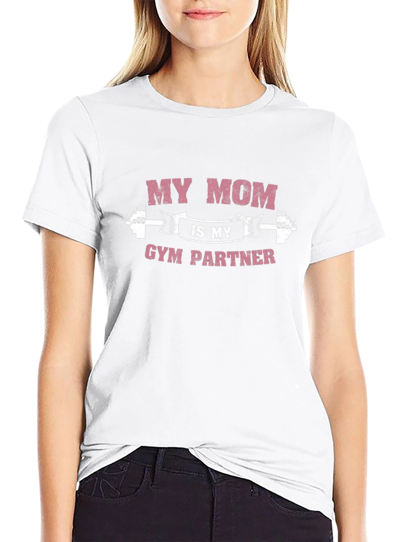My Mom is My Gym Partner Graphic Tee