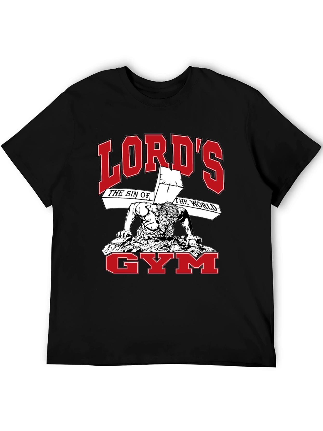 Lords Gym Black Graphic T-Shirt