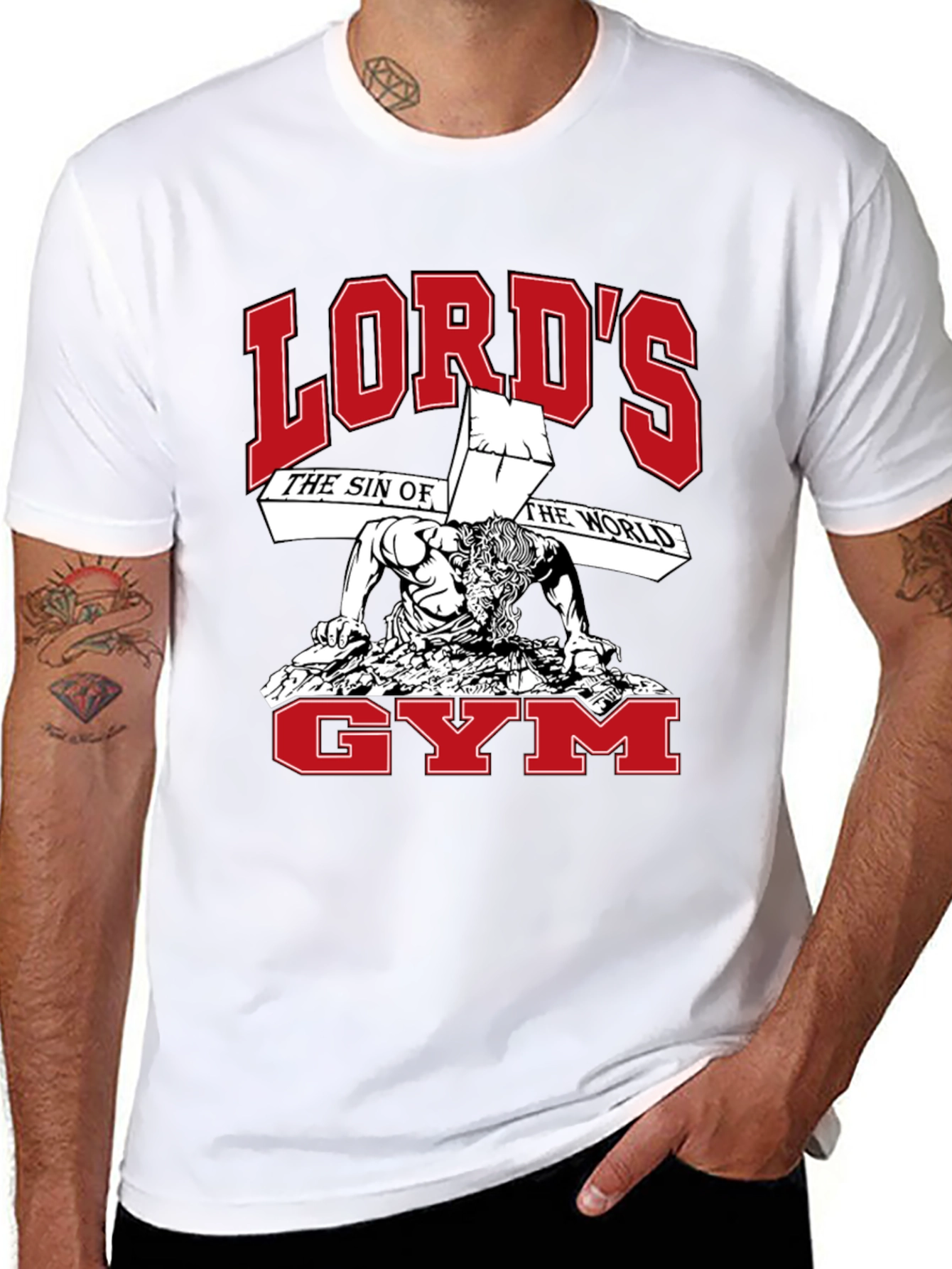 Lords Gym Black Graphic T-Shirt