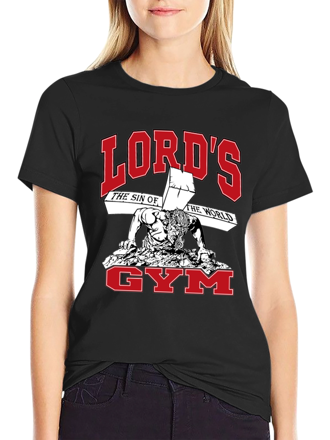 Lords Gym Black Graphic T-Shirt