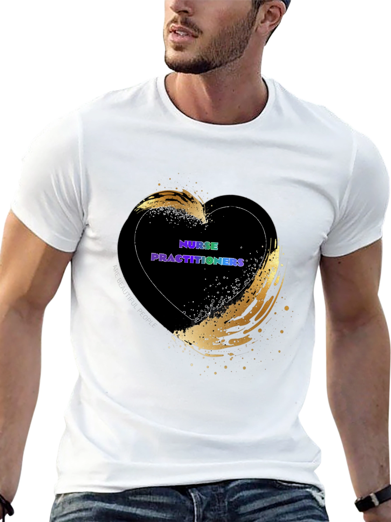 Nurse Practitioner Heart Graphic T-Shirt