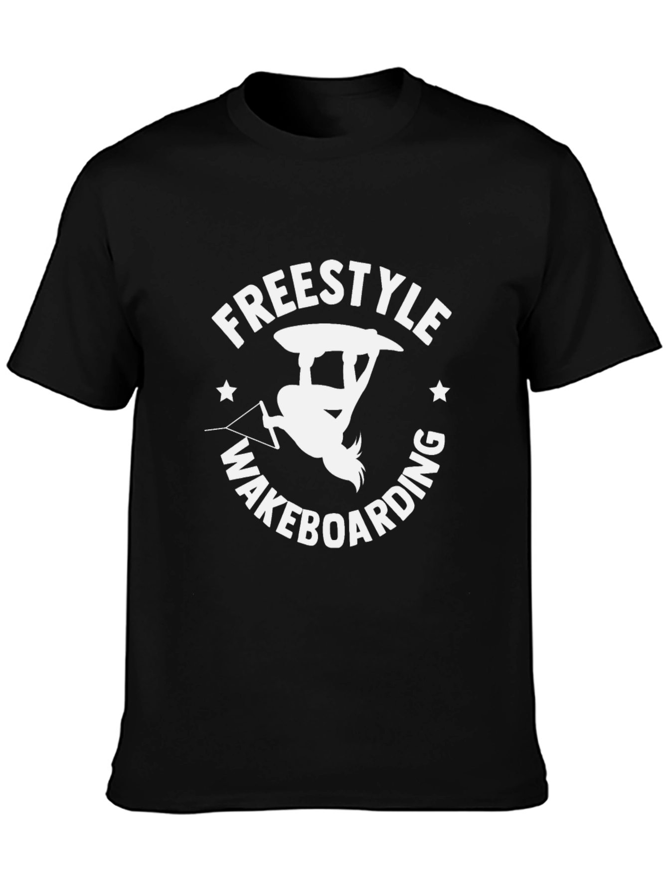 Freestyle Wakeboarding Black T-Shirt