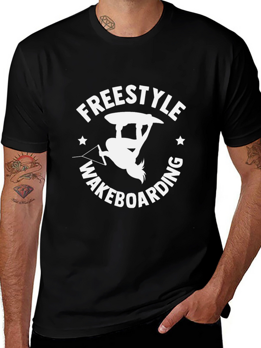 Freestyle Wakeboarding Black T-Shirt
