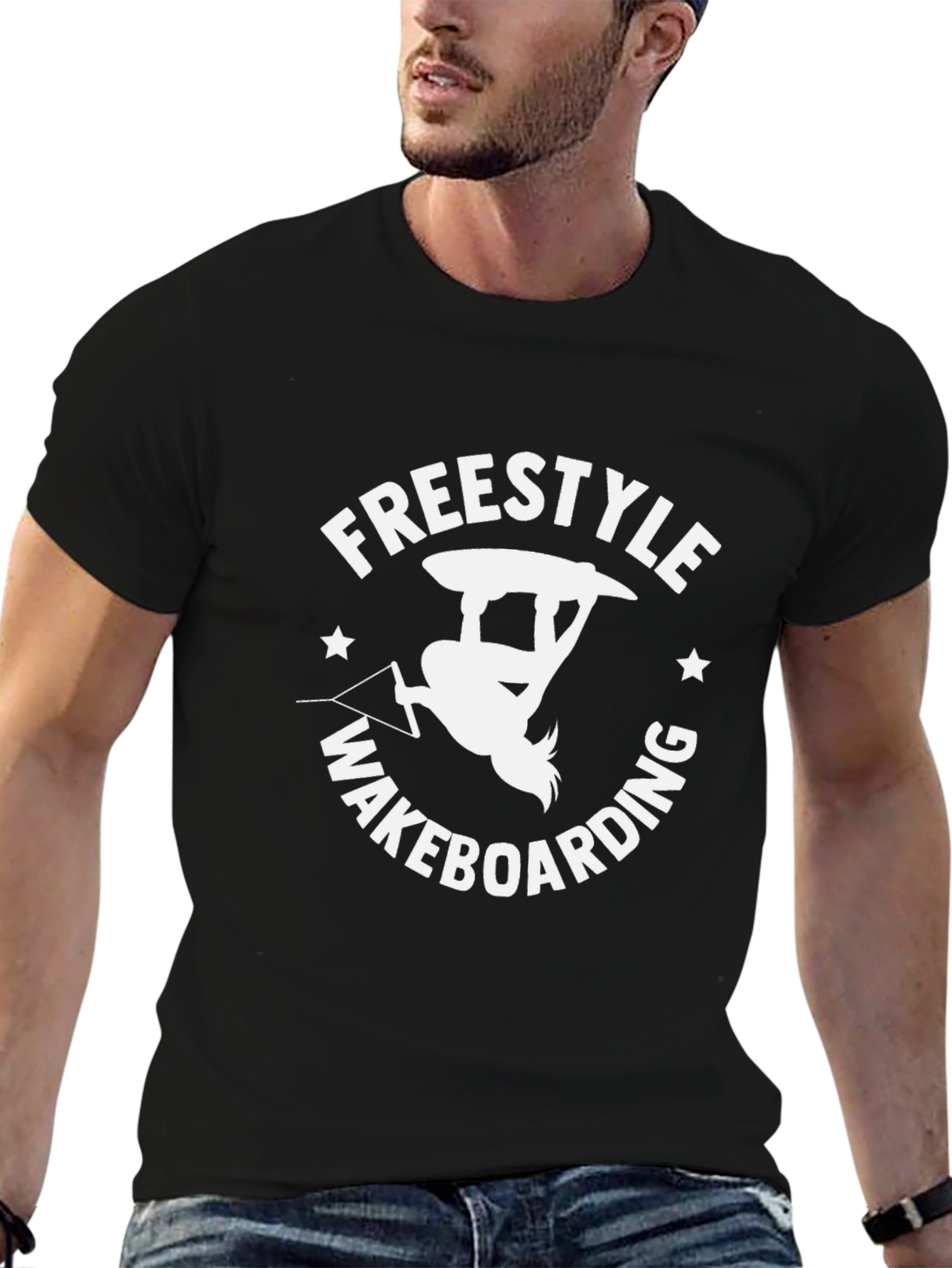 Freestyle Wakeboarding Black T-Shirt