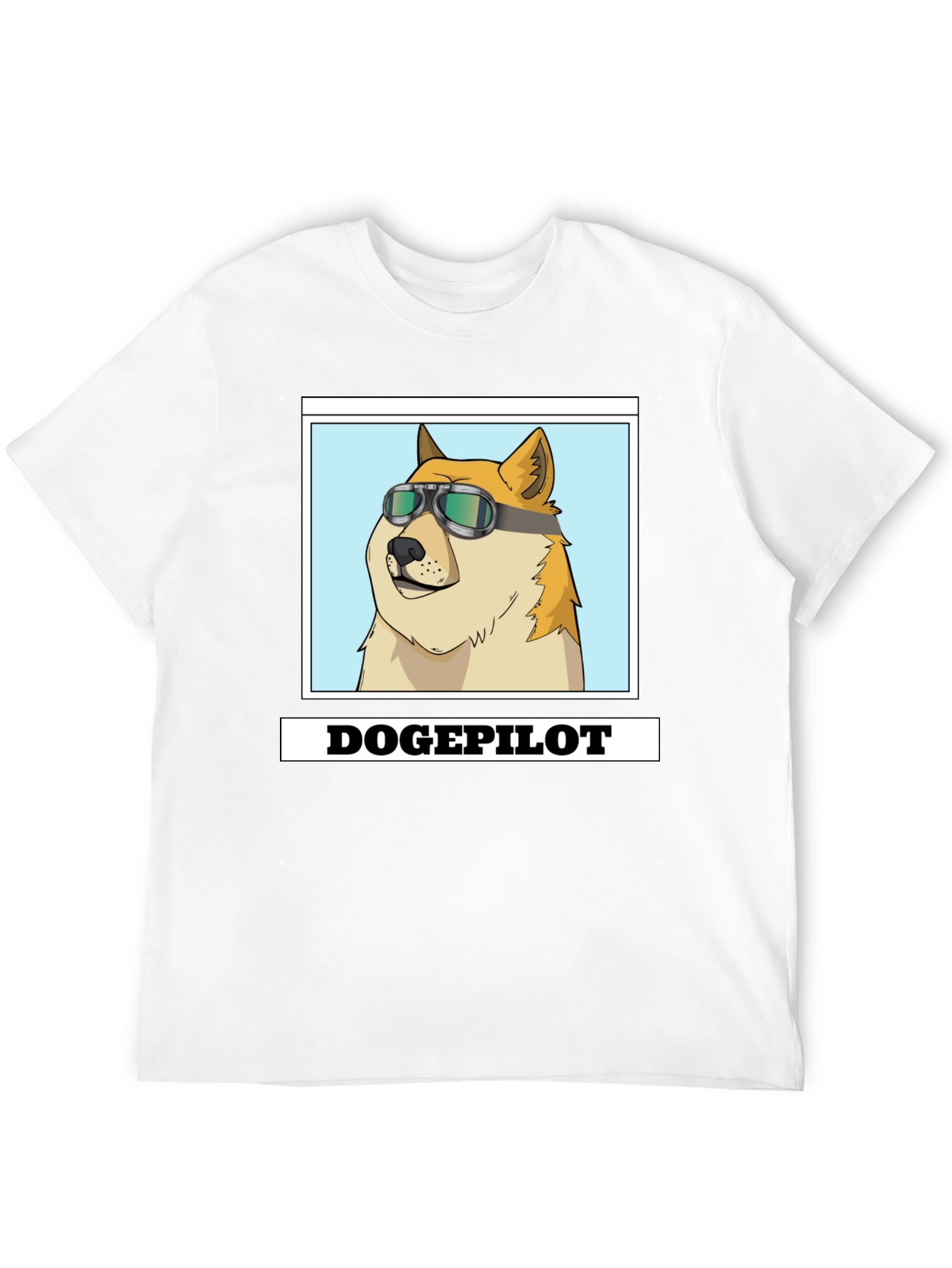 DogePilot Black T-Shirt - Funny Doge Meme Tee
