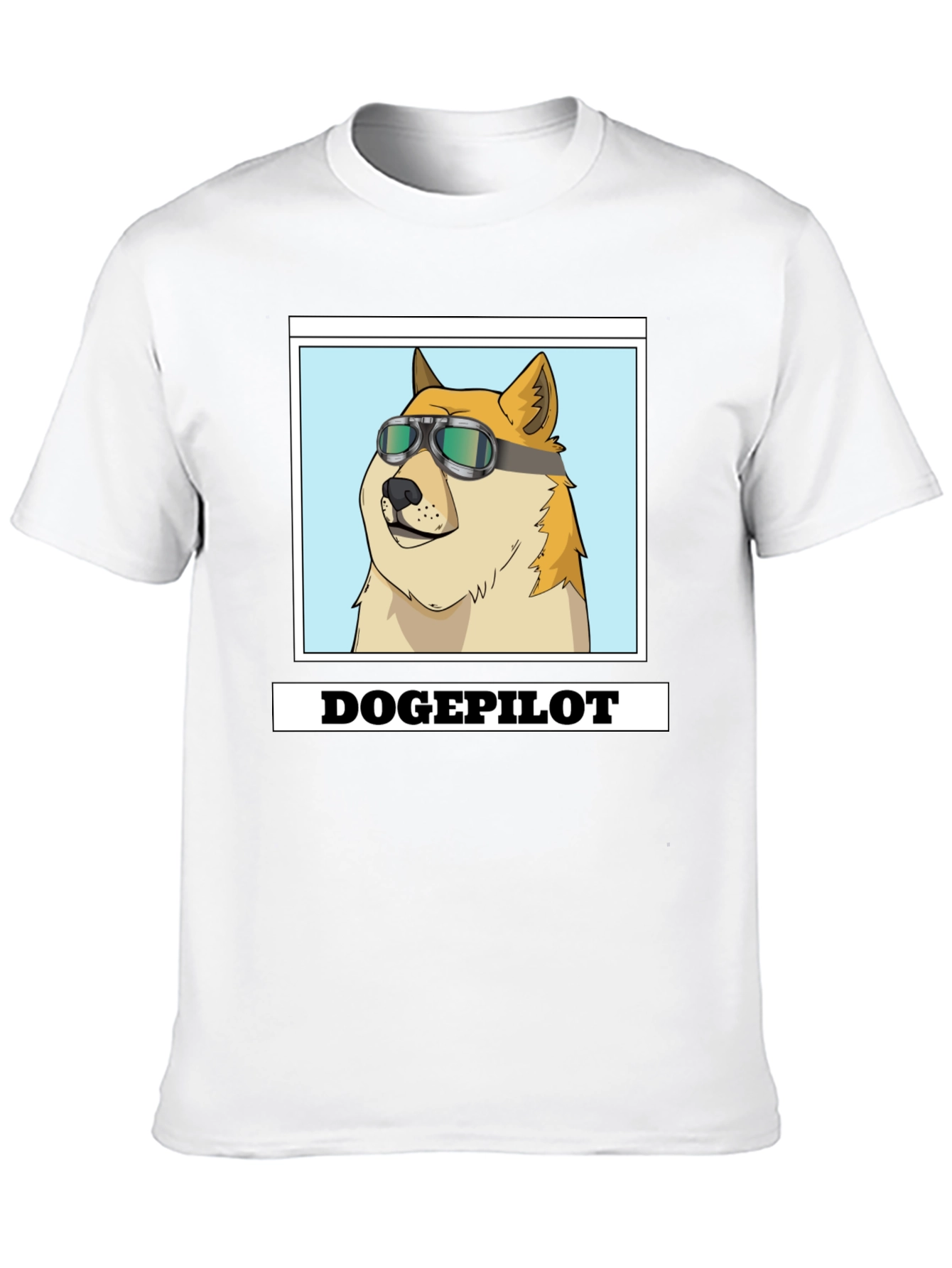 DogePilot Black T-Shirt - Funny Doge Meme Tee