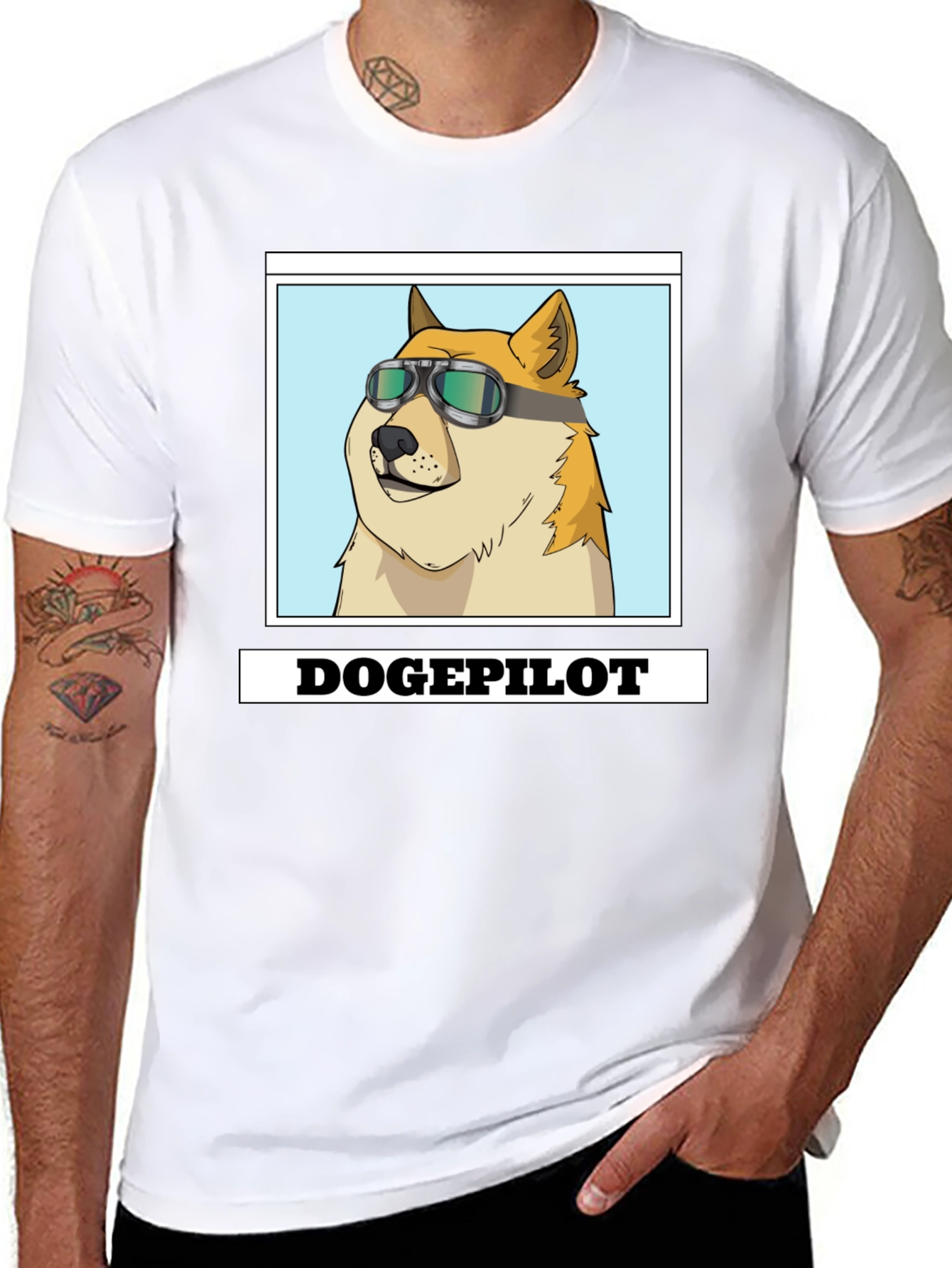 DogePilot Black T-Shirt - Funny Doge Meme Tee
