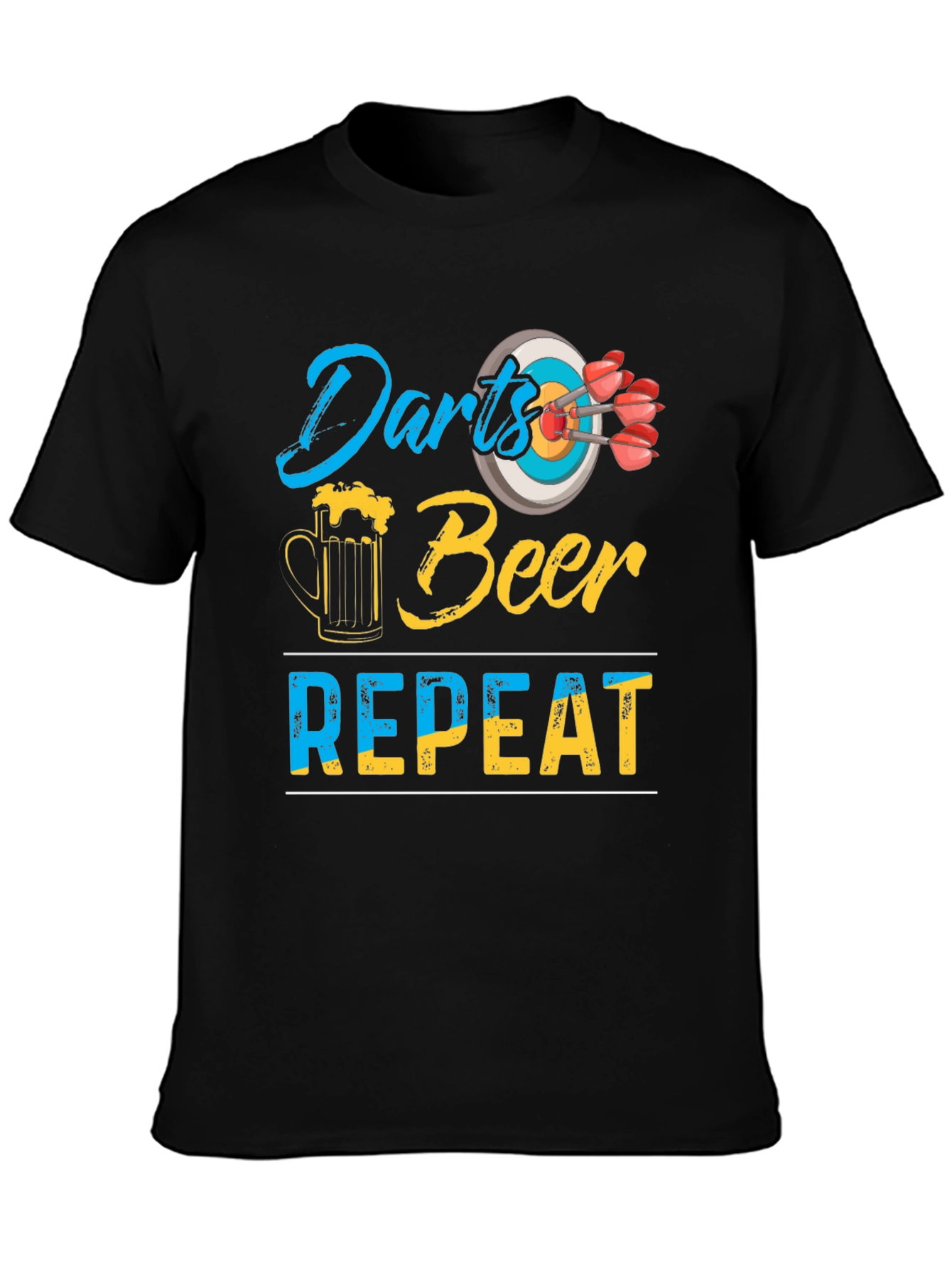 Darts Beer Repeat Graphic Tee